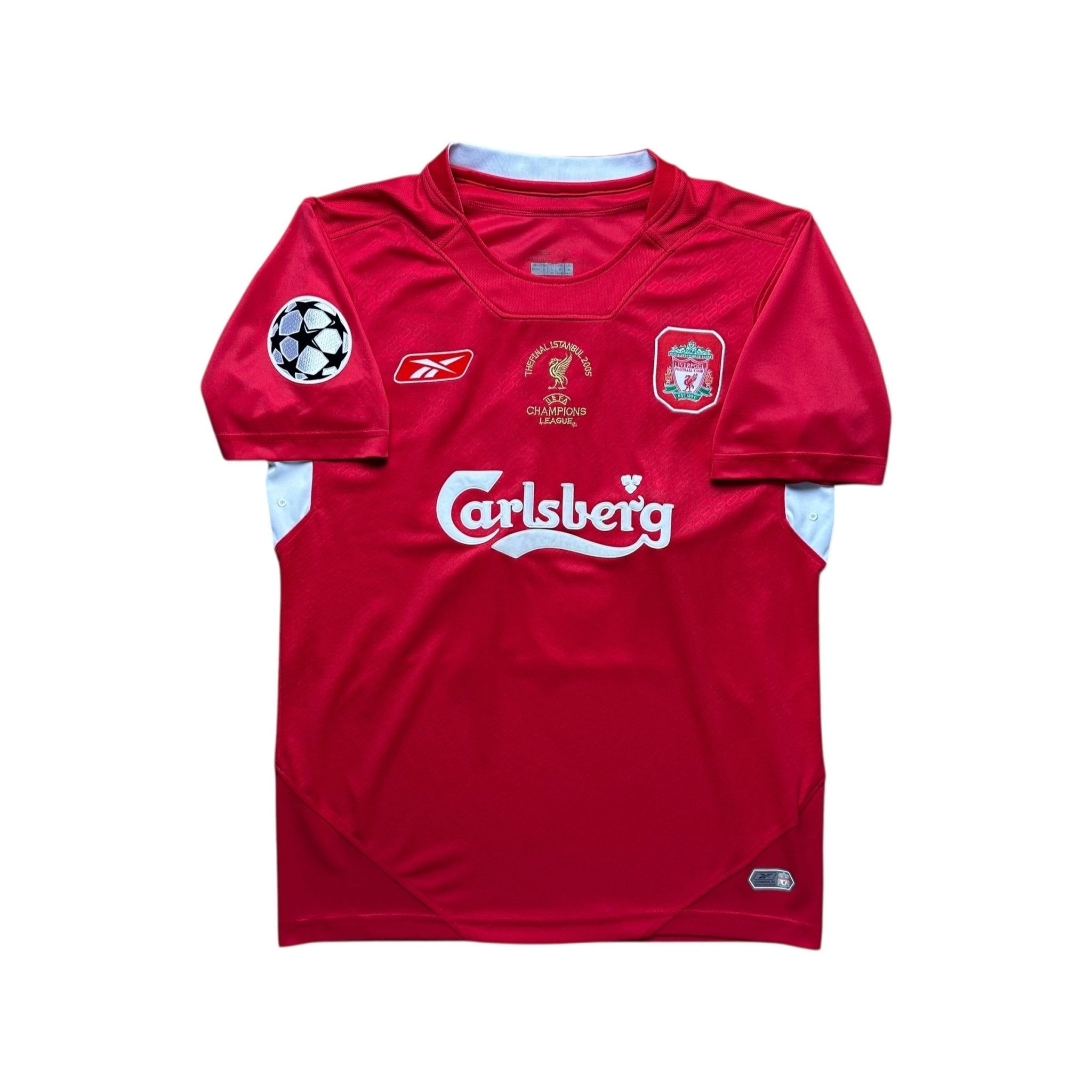 Liverpool 2004 - 05 European Home Shirt (M) Gerrard 8 - Kitplug