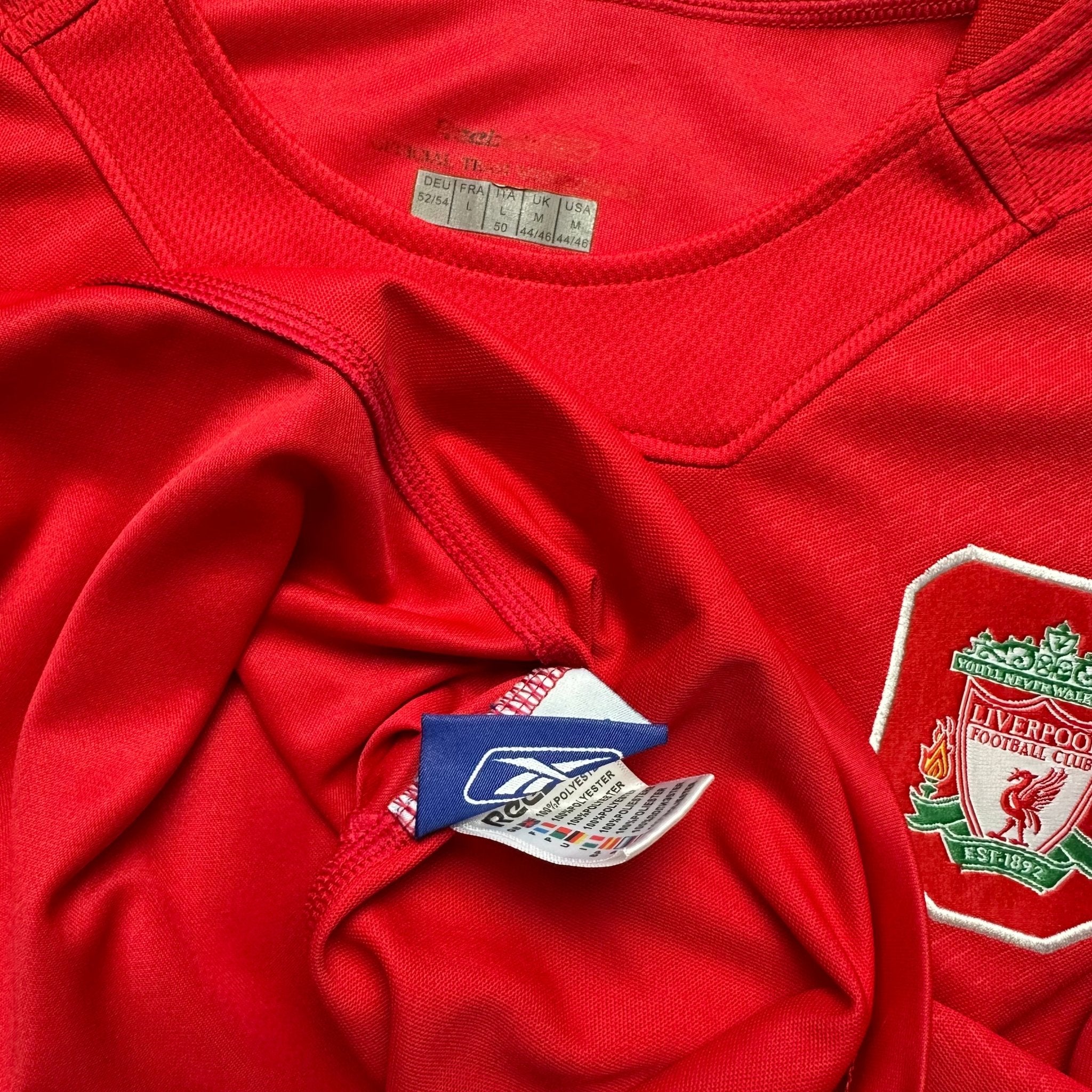 Liverpool 2004 - 05 European Home Shirt (M) Gerrard 8 - Kitplug