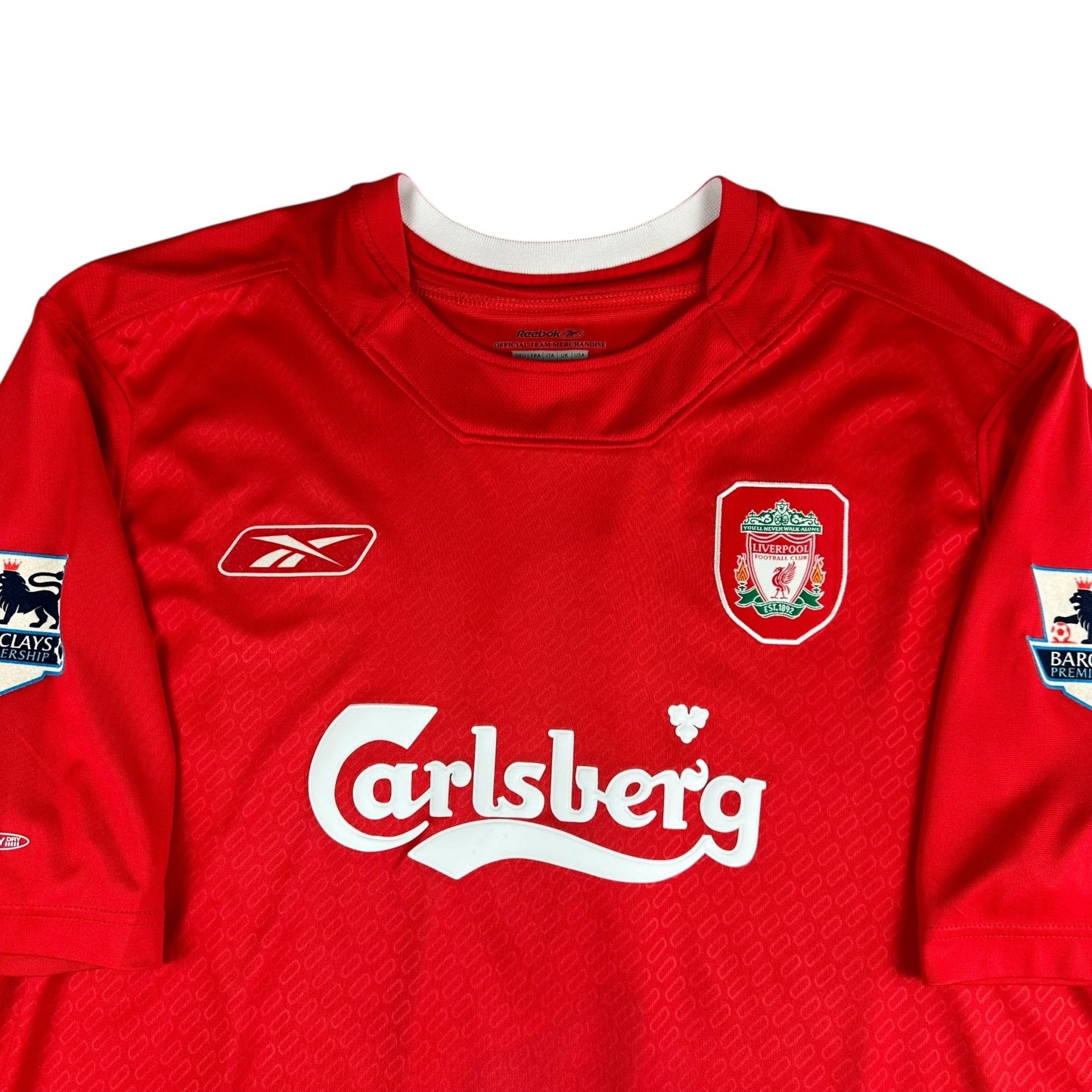 Liverpool 2004-05 European Home Shirt (XL) Gerrard 8 - Kitplug