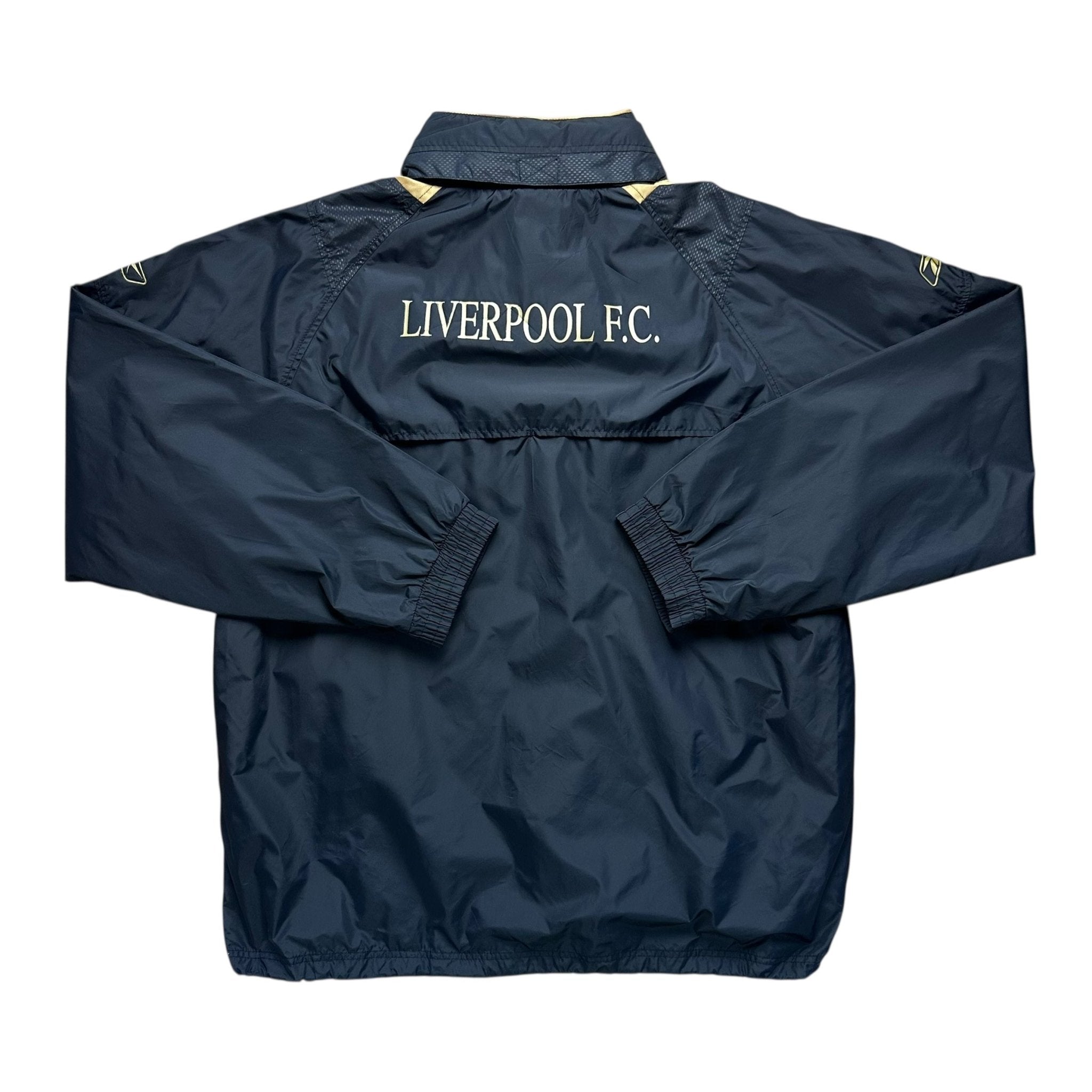 Liverpool 2005 - 06 Training Hooded 1/4 Zip Rain Jacket (XL) - Kitplug