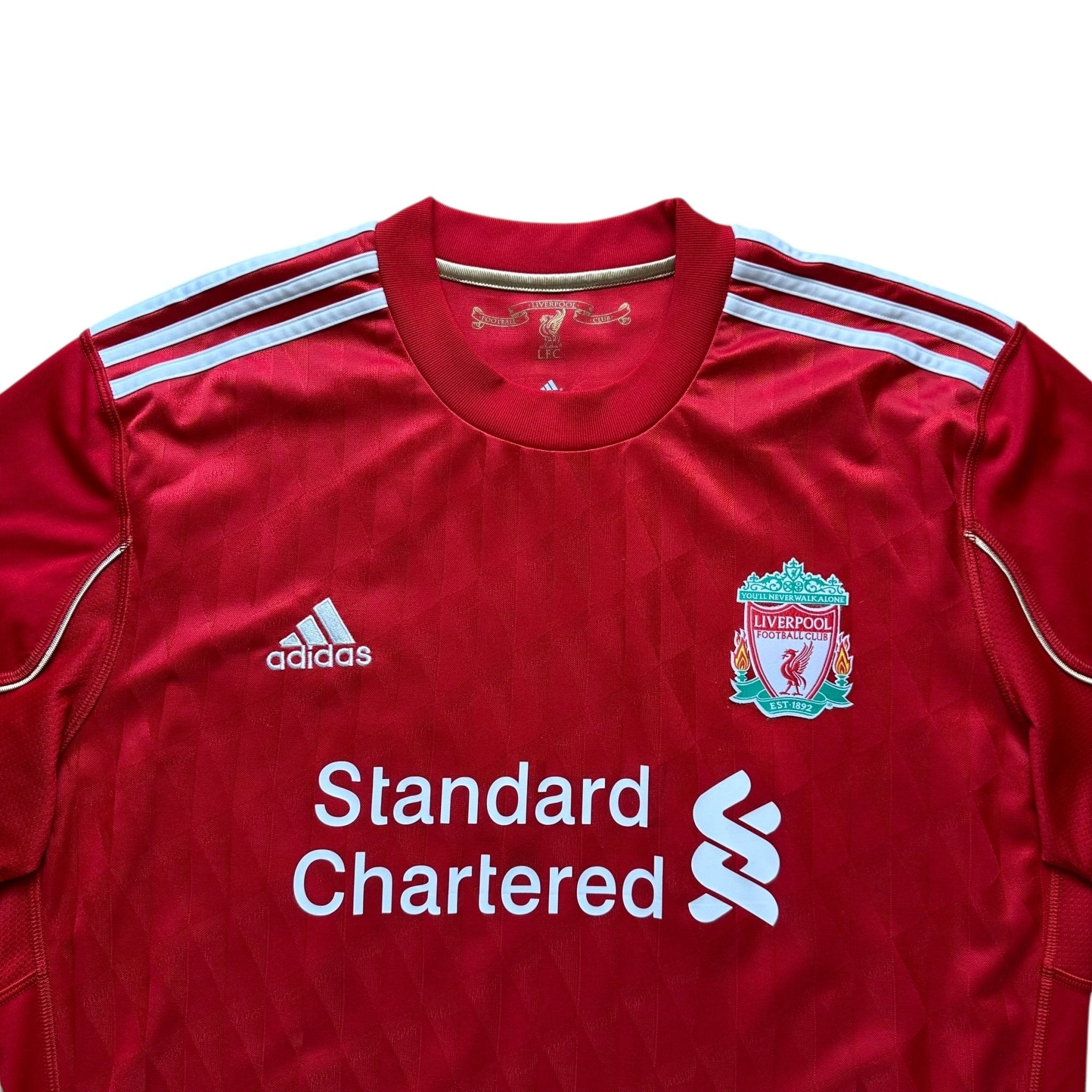 Liverpool 2011 - 12 Home Shirt (L) Suarez 7 - Kitplug