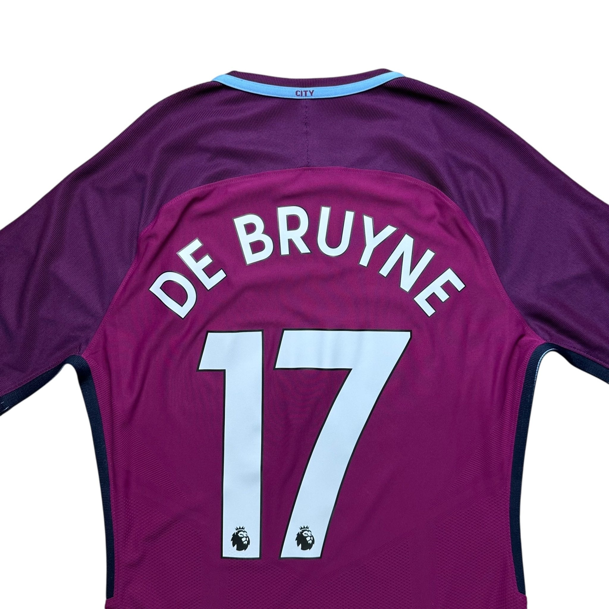 Manchester City 2017 - 18 Vapor - Knit Player Issue Away Shirt (M) De Bruyne 17 - Kitplug