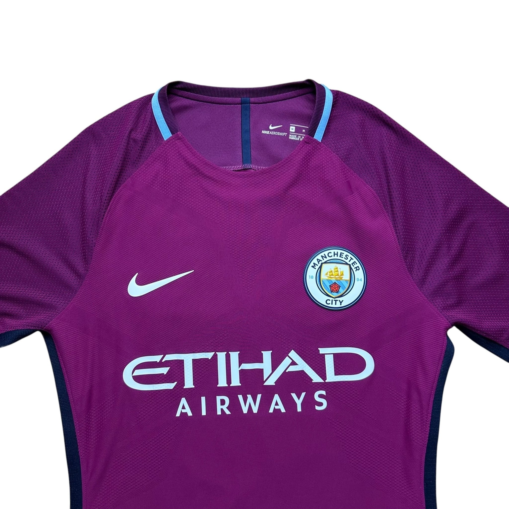 Manchester City 2017 - 18 Vapor - Knit Player Issue Away Shirt (M) De Bruyne 17 - Kitplug