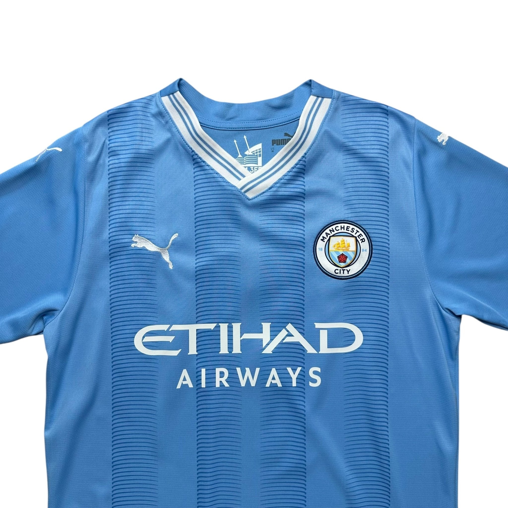 Manchester City 2023 - 24 Home Shirt (M) Haaland 9 - Kitplug