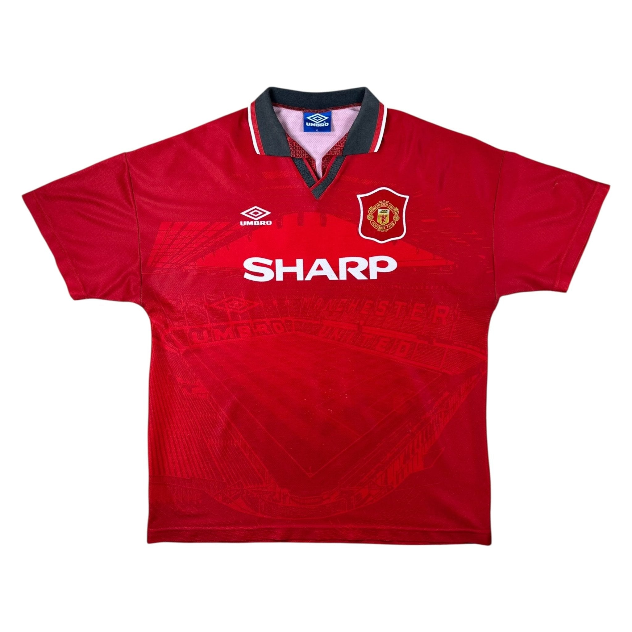 Manchester United 1994-96 Home Shirt (XL) Beckham #24 - Kitplug