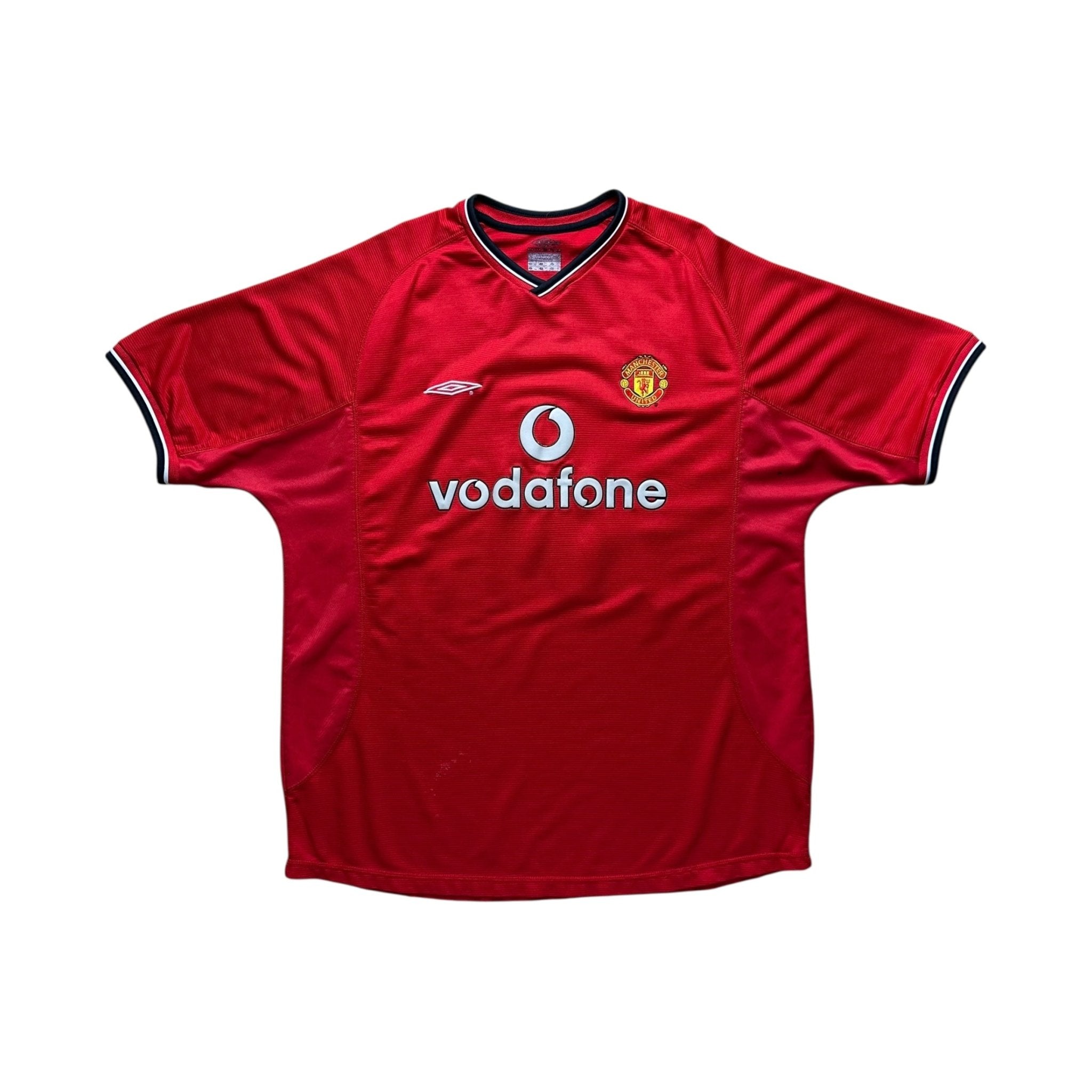 Manchester United 2000 - 01 Home Shirt (M) Beckham 7 - Kitplug