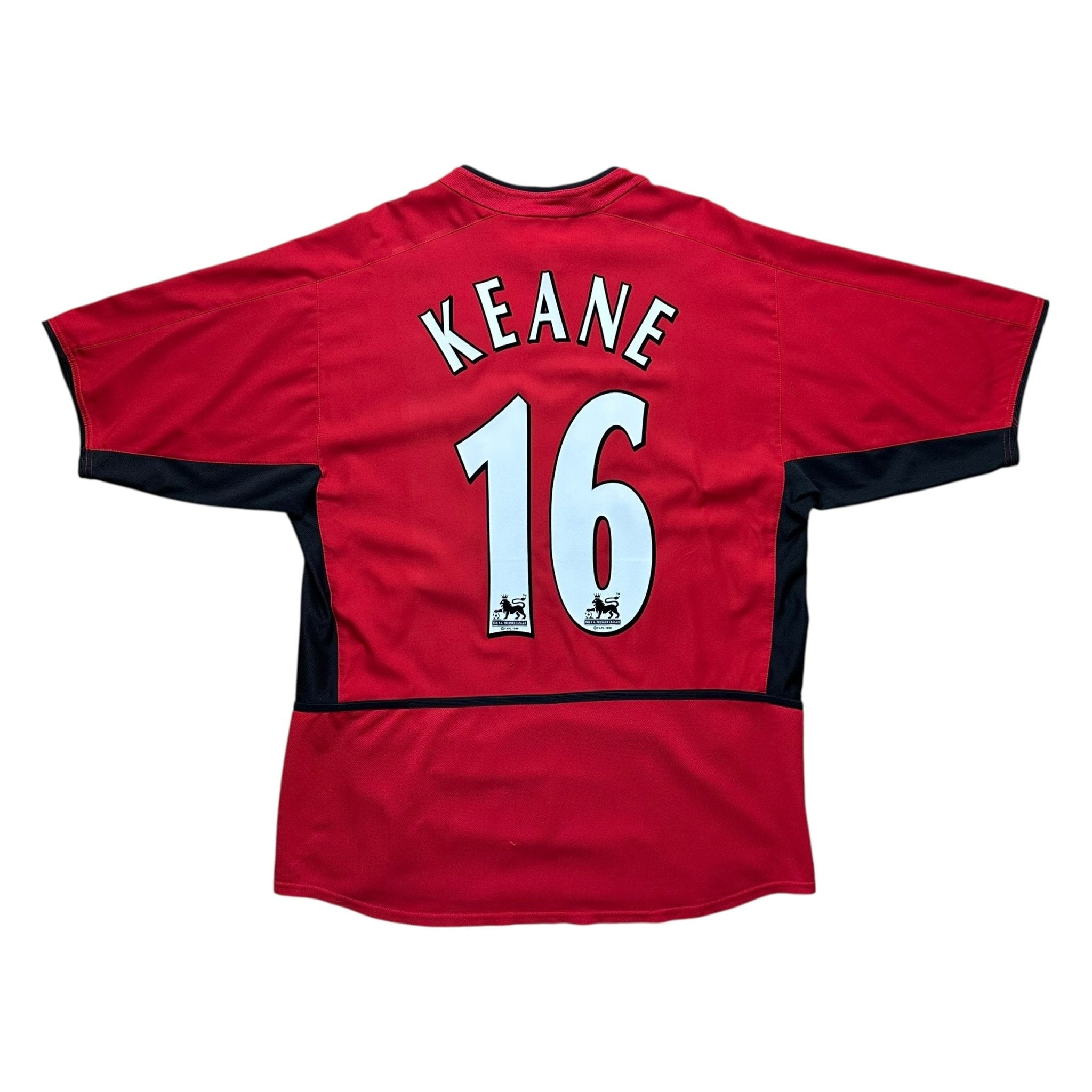 Manchester United 2002 - 03 Home Shirt (M) Keane 16 - Kitplug