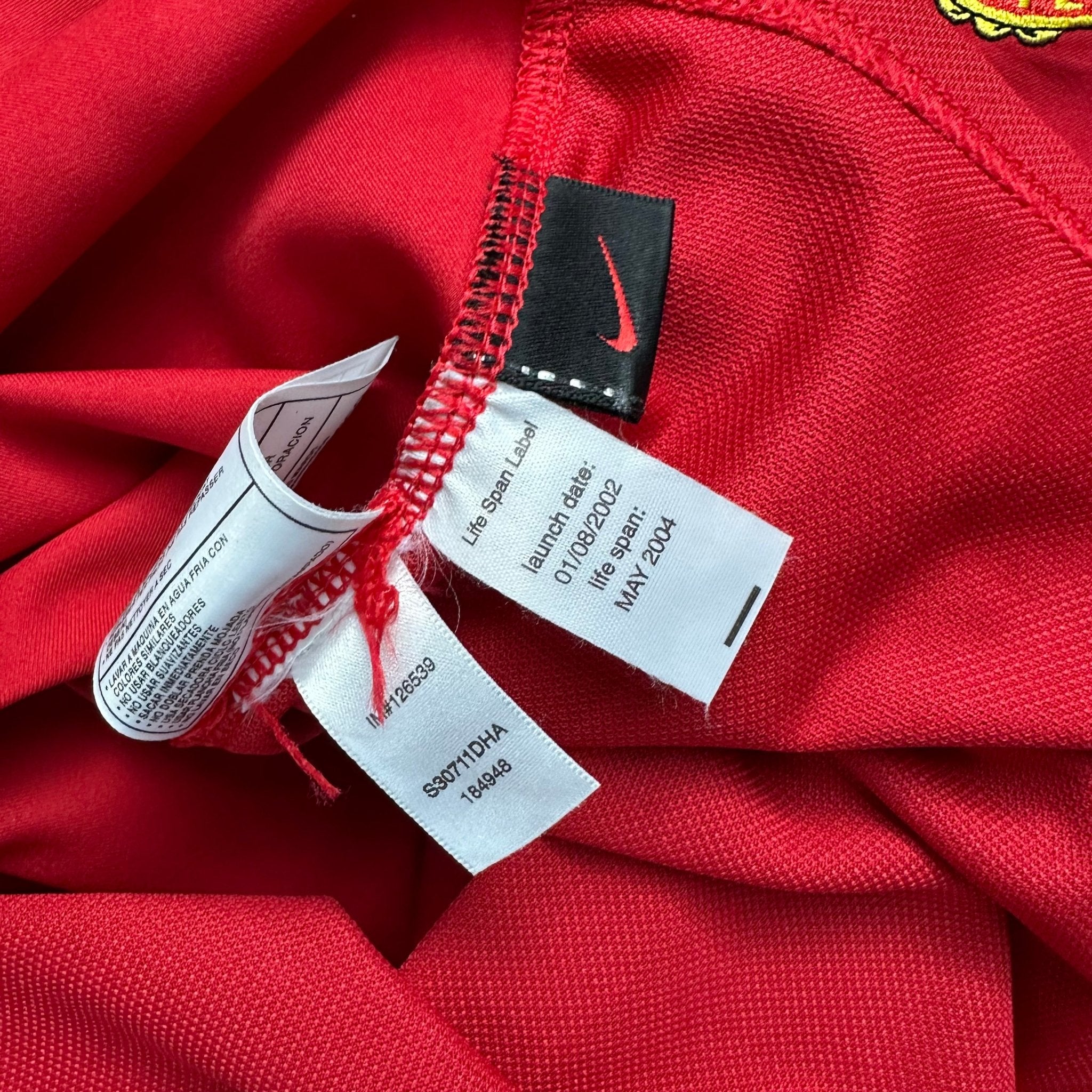 Manchester United 2002 - 03 Home Shirt (XL) Keane 16 - Kitplug