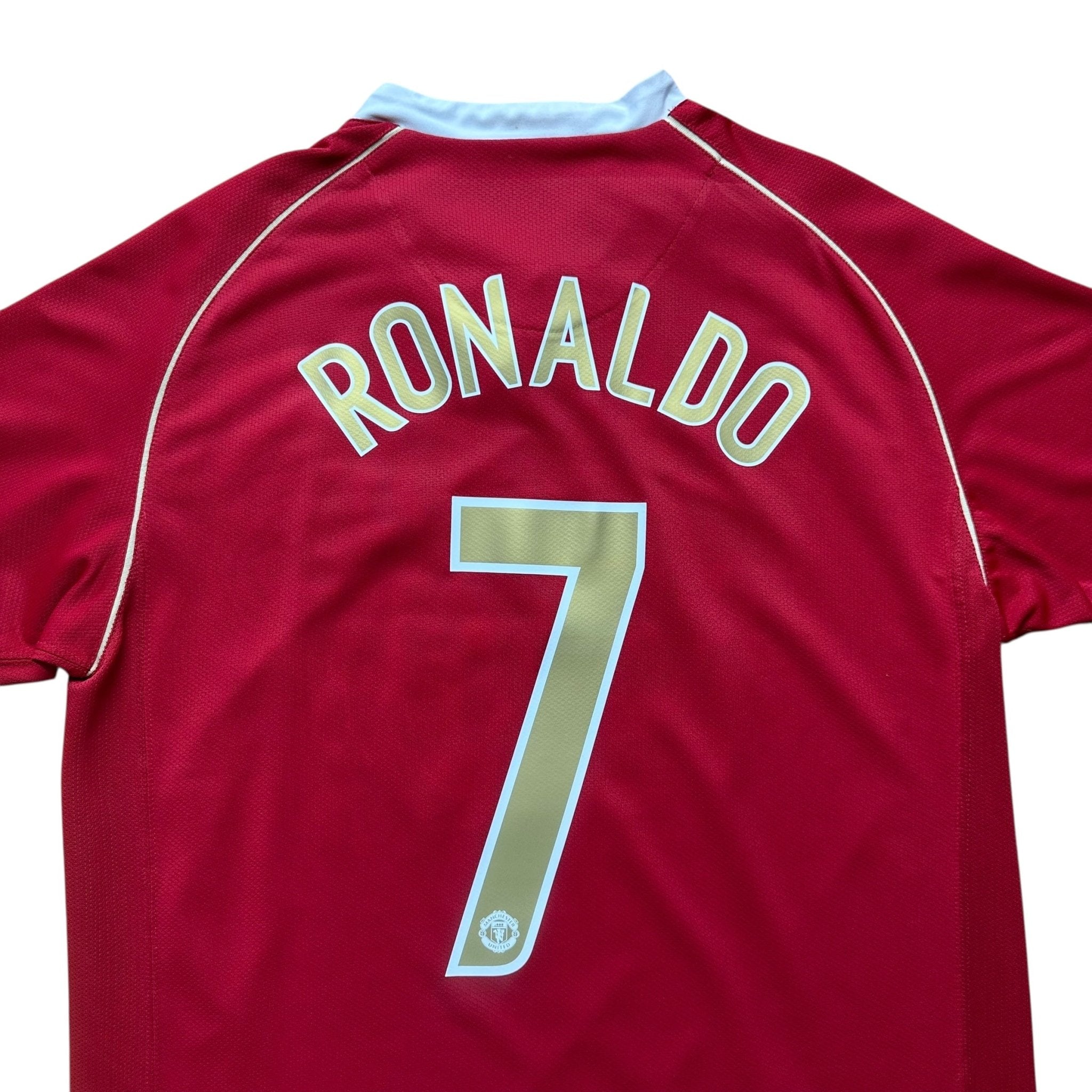 Manchester United 2006 - 07 Home Shirt (M) Ronaldo 7 - Kitplug