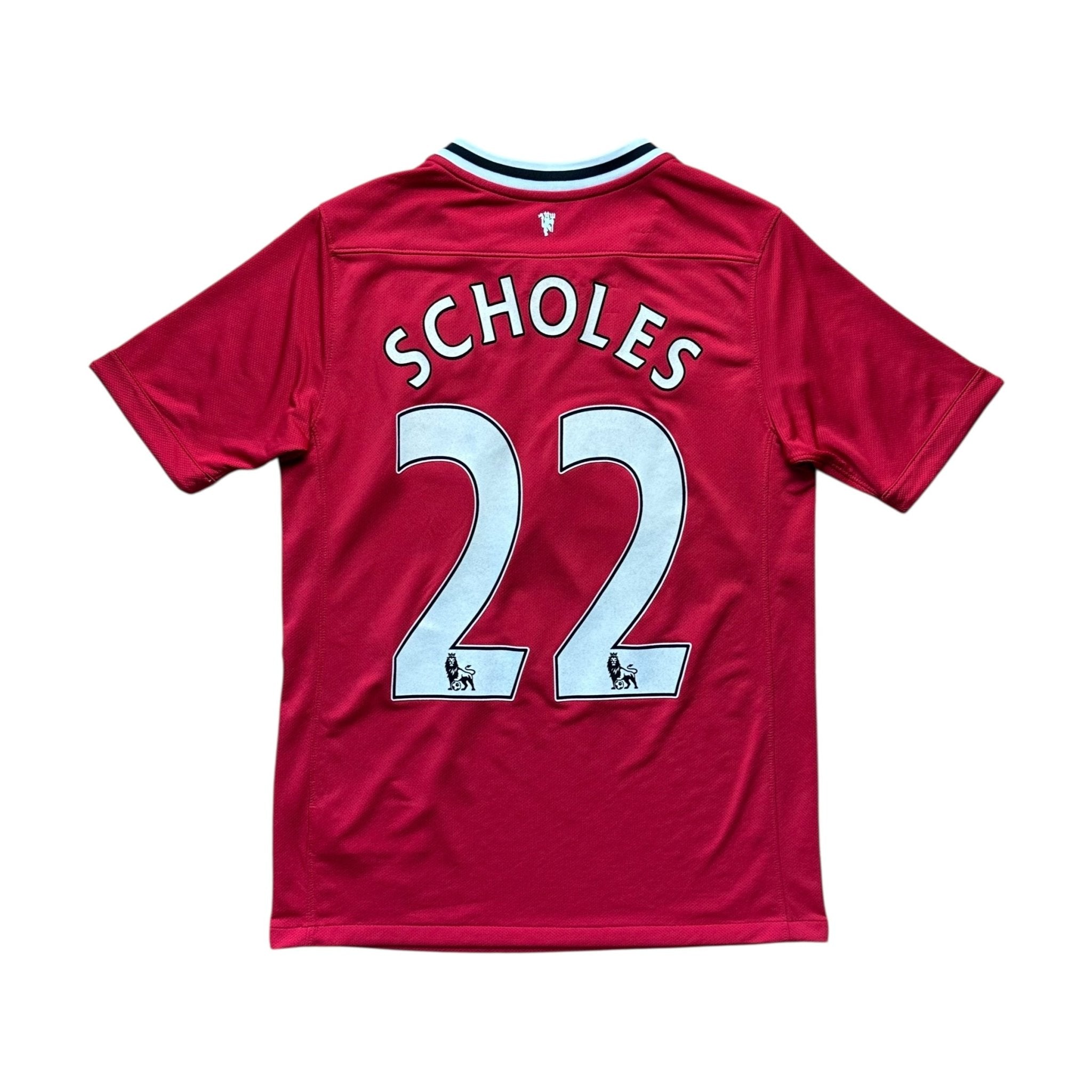 Manchester United 2011 - 12 Home Shirt (Youth XL) Scholes 22 - Kitplug