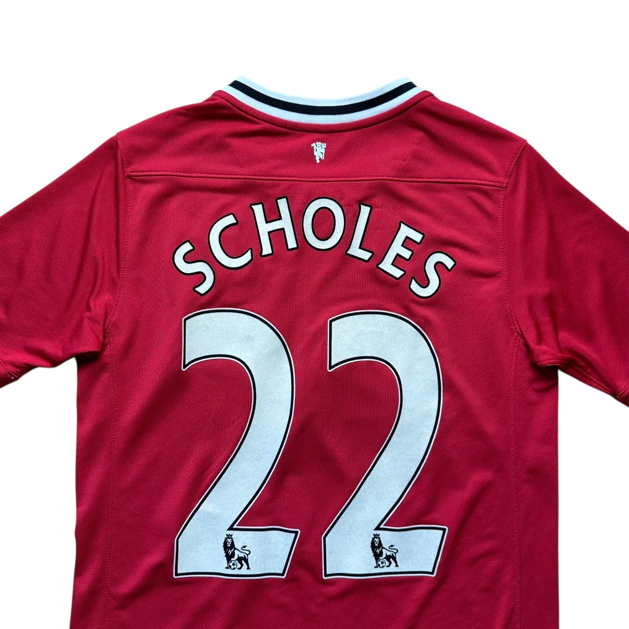 Manchester United 2011 - 12 Home Shirt (Youth XL) Scholes 22 - Kitplug