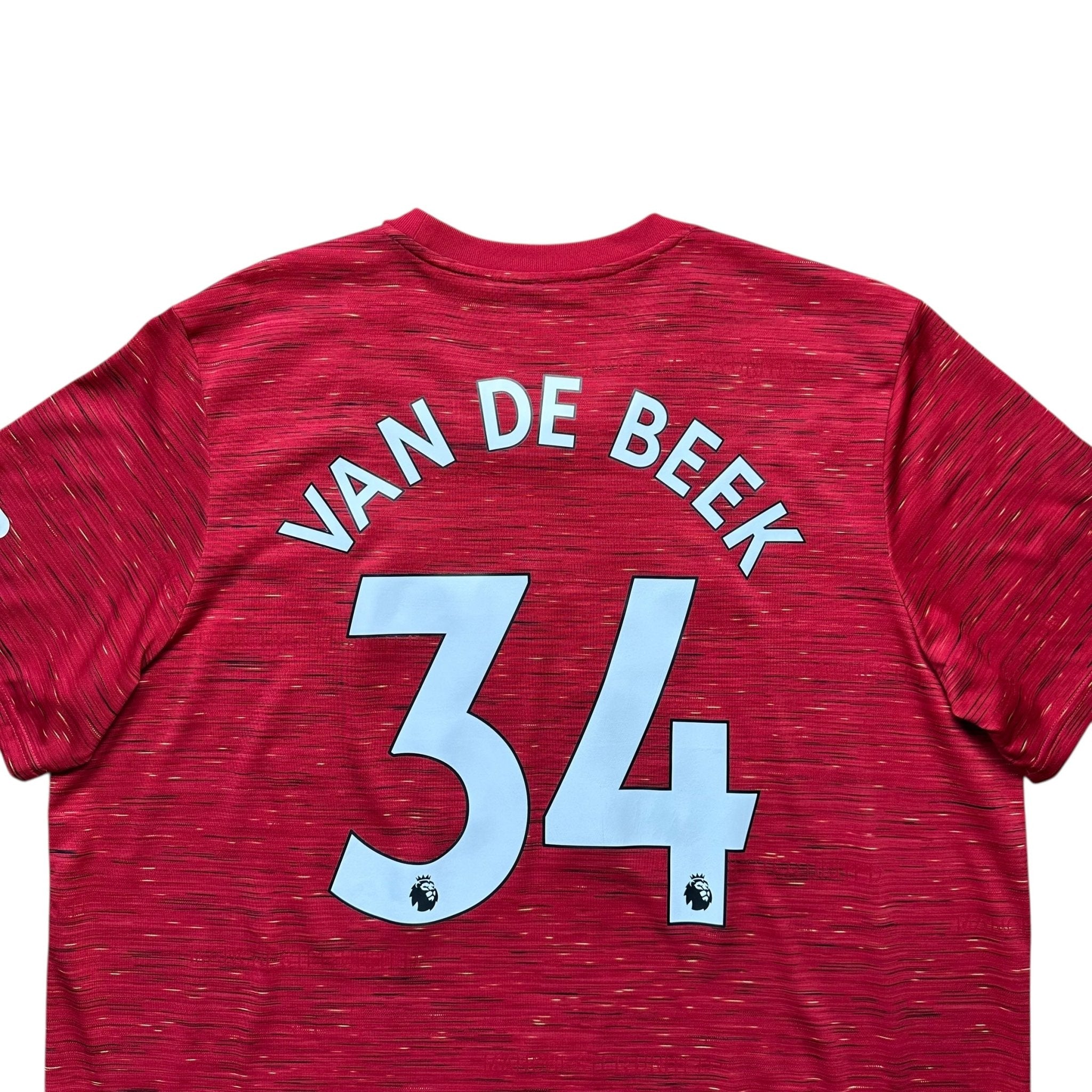 Manchester United 2020 - 21 Home Shirt (XXL) Van De Beek 34 - Kitplug