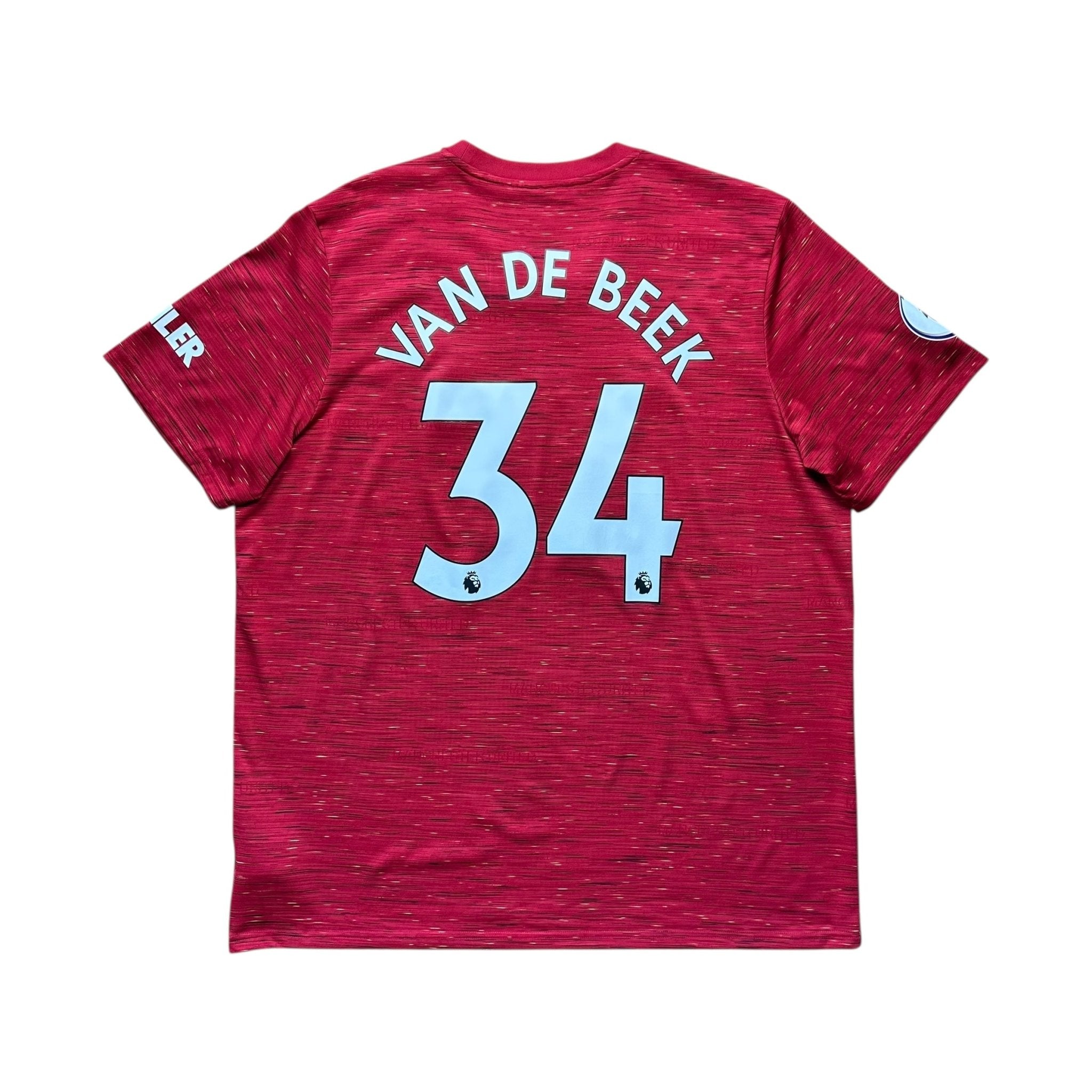 Manchester United 2020 - 21 Home Shirt (XXL) Van De Beek 34 - Kitplug