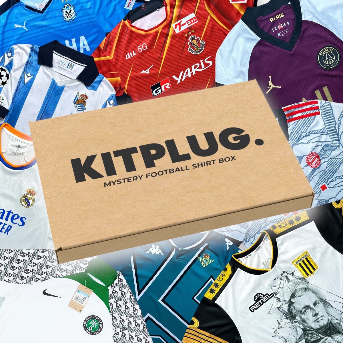 Modern Mystery Football Shirt Box - Kitplug
