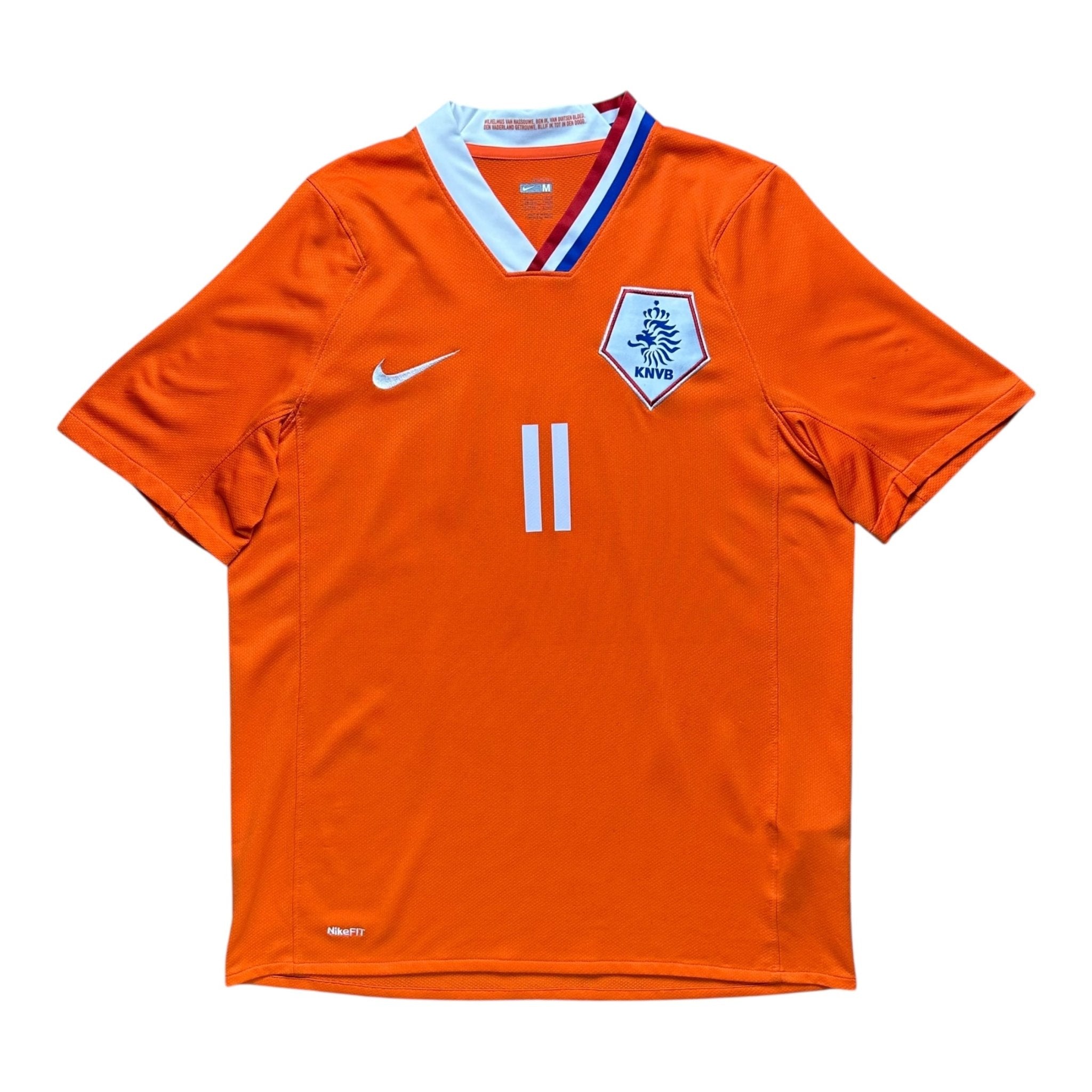 Netherlands 2008 Home Shirt (L) Robben 11 - Kitplug