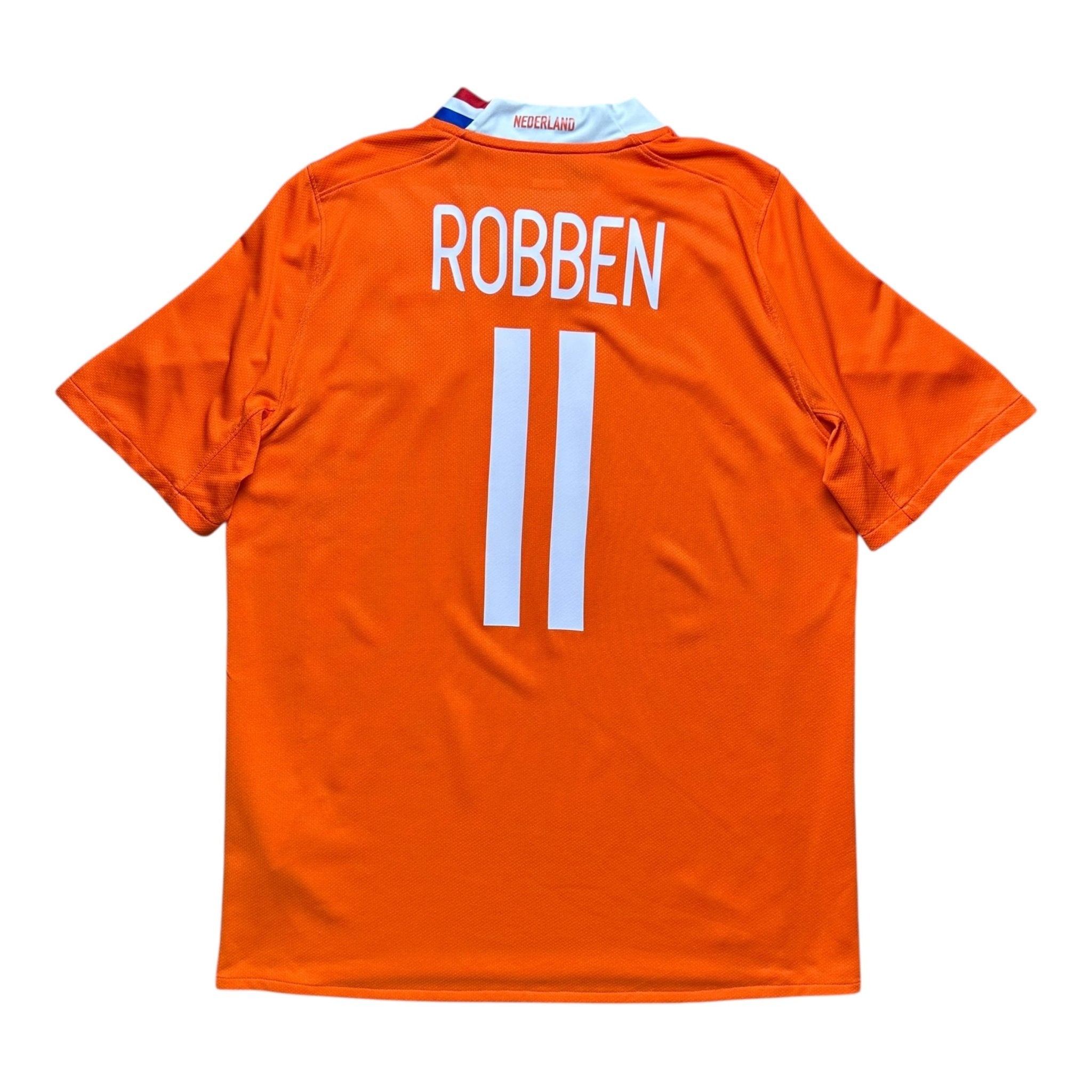 Netherlands 2008 Home Shirt (L) Robben 11 - Kitplug