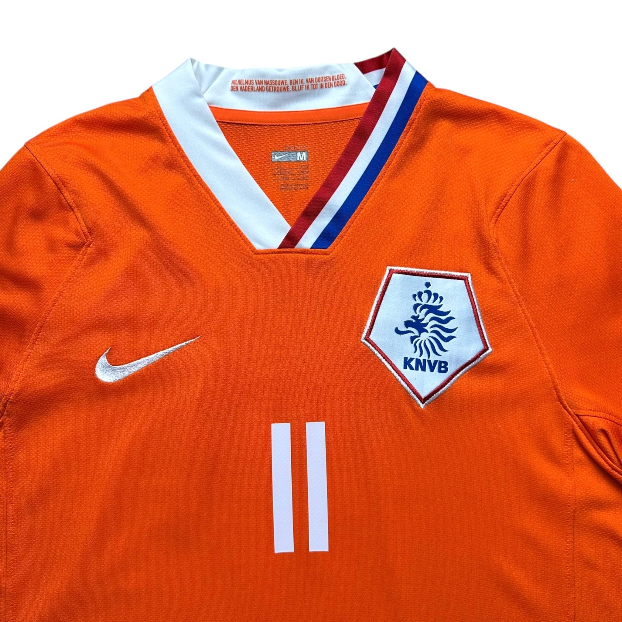 Netherlands 2008 Home Shirt (L) Robben 11 - Kitplug