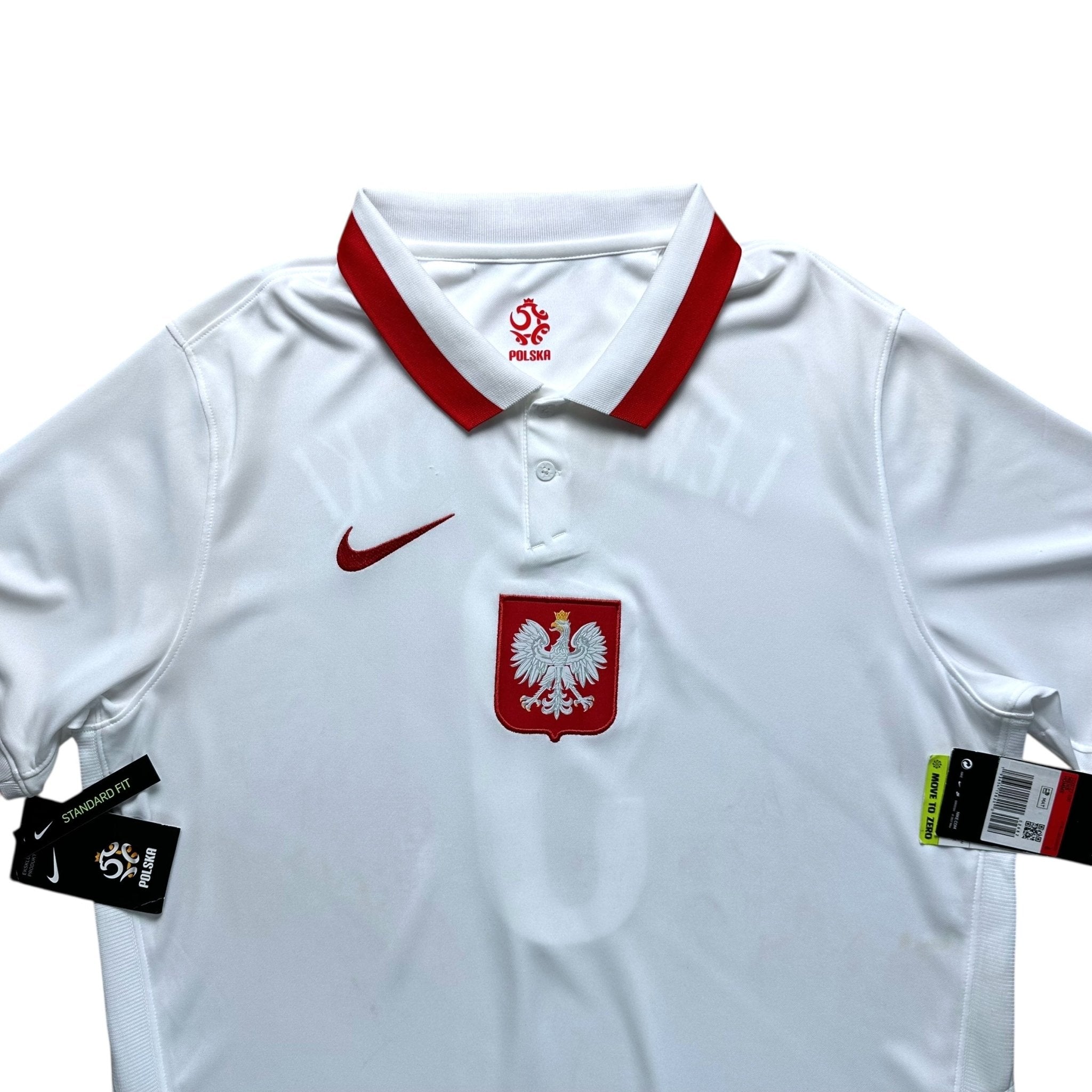 Poland 2020 Home Shirt (L) Lewandowski 9 *BNWT - Kitplug