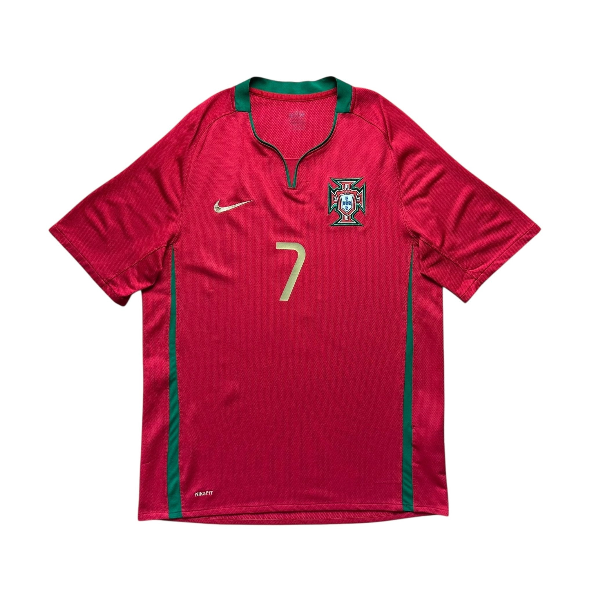 Portugal 2008 Home Shirt (L) Ronaldo 7 - Kitplug