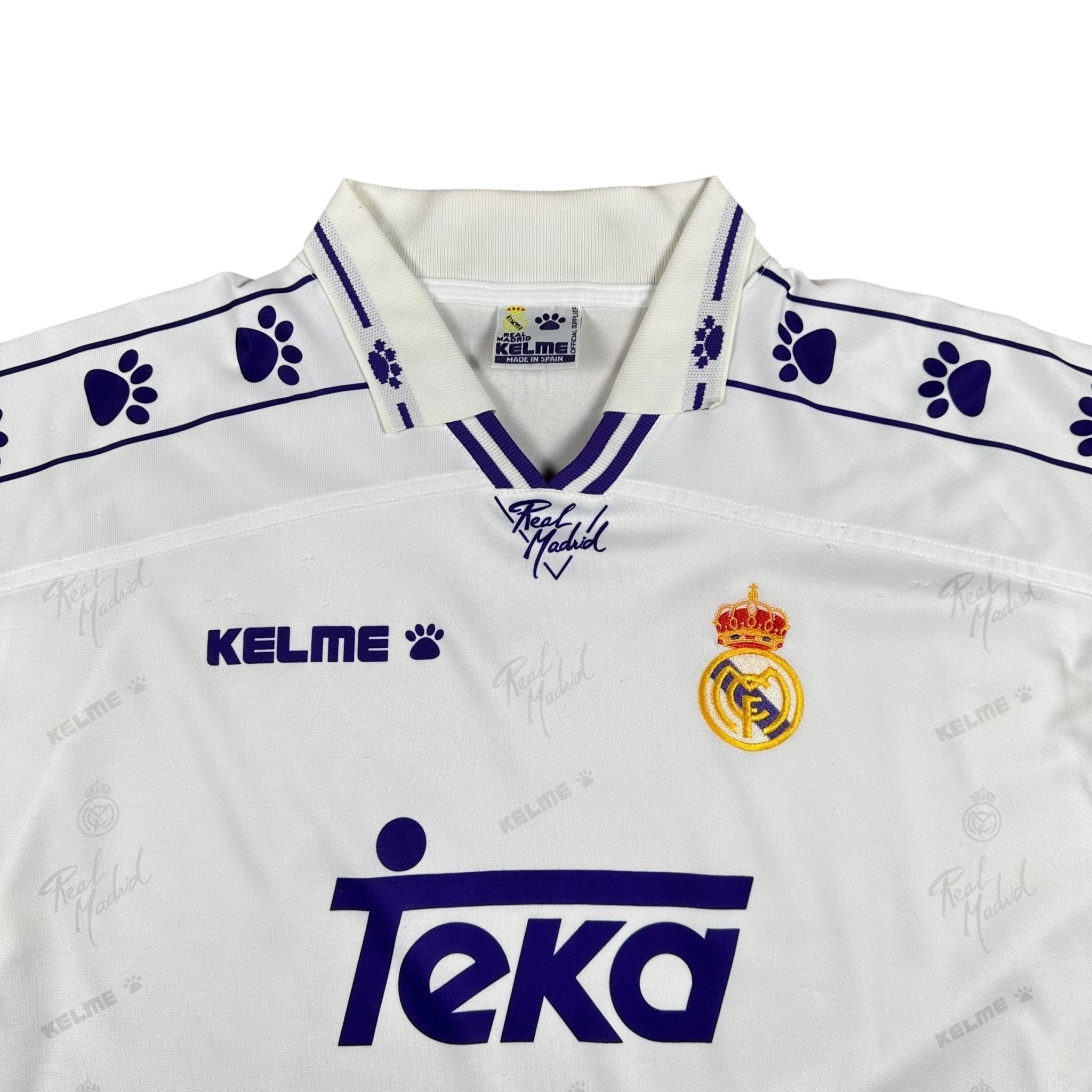 Real Madrid 1994-96 Home Shirt (L) - Kitplug