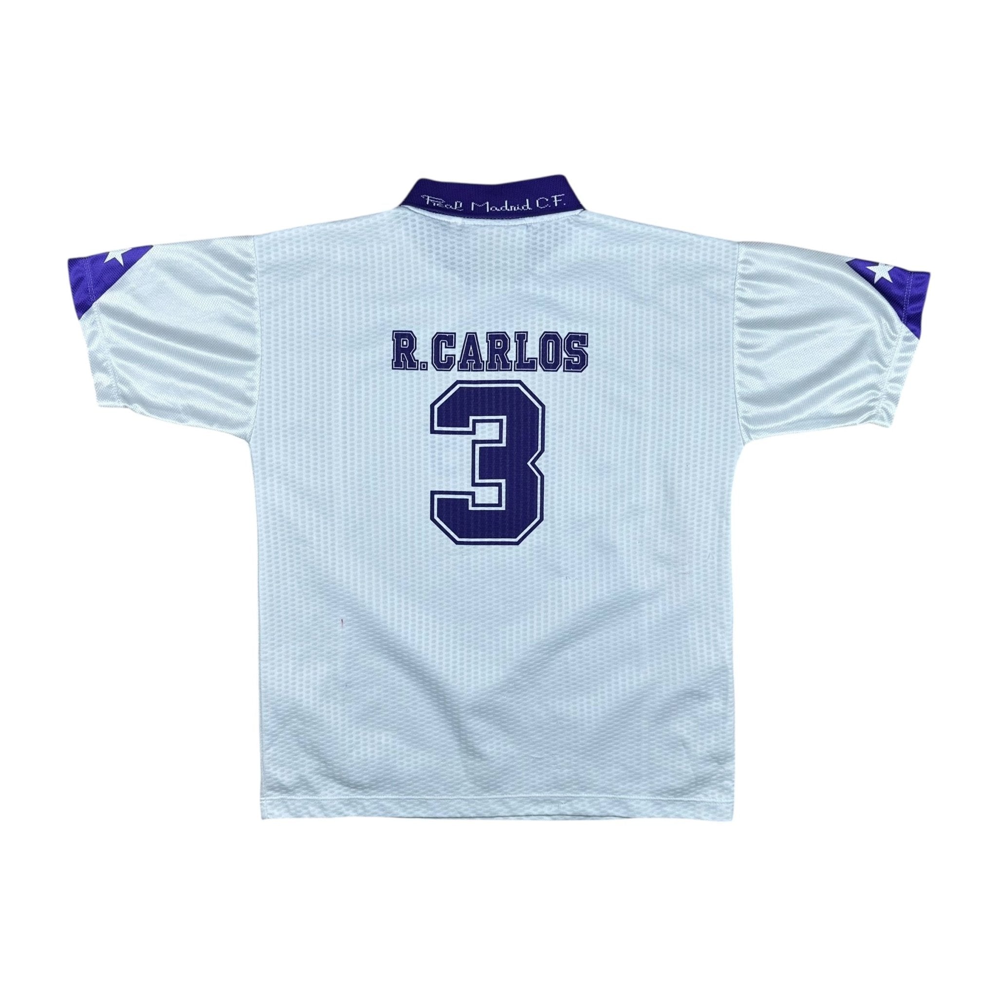 Real Madrid 1997-98 Home Shirt (XS) R.Carlos #3 - Kitplug