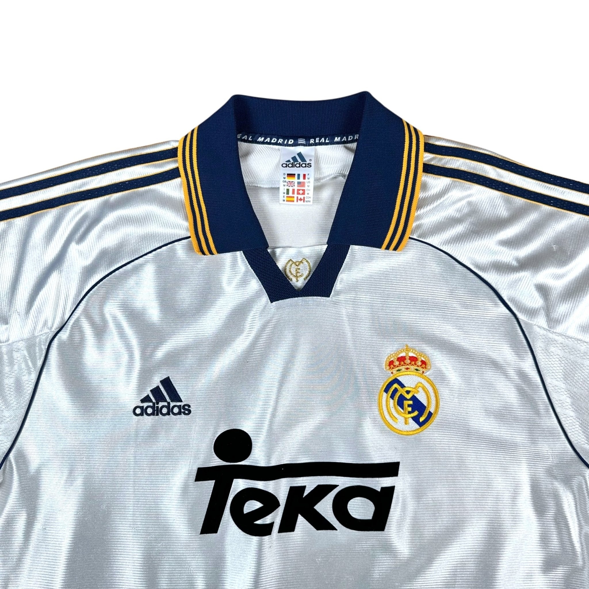 Real Madrid 1998-00 Home Shirt (M) R.Carlos #3 - Kitplug