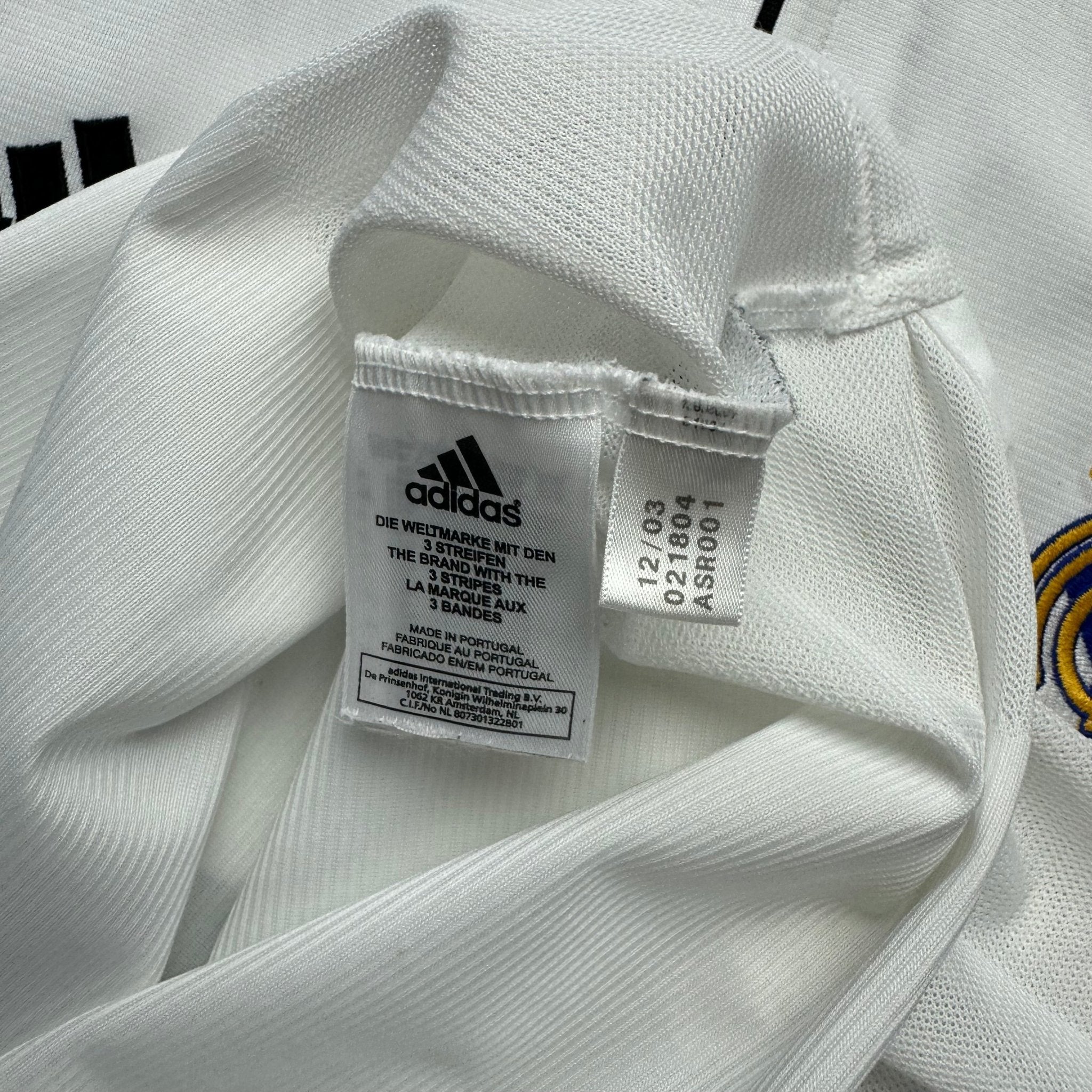 Real Madrid 2003 - 04 Home Shirt (L) Beckham 23 - Kitplug