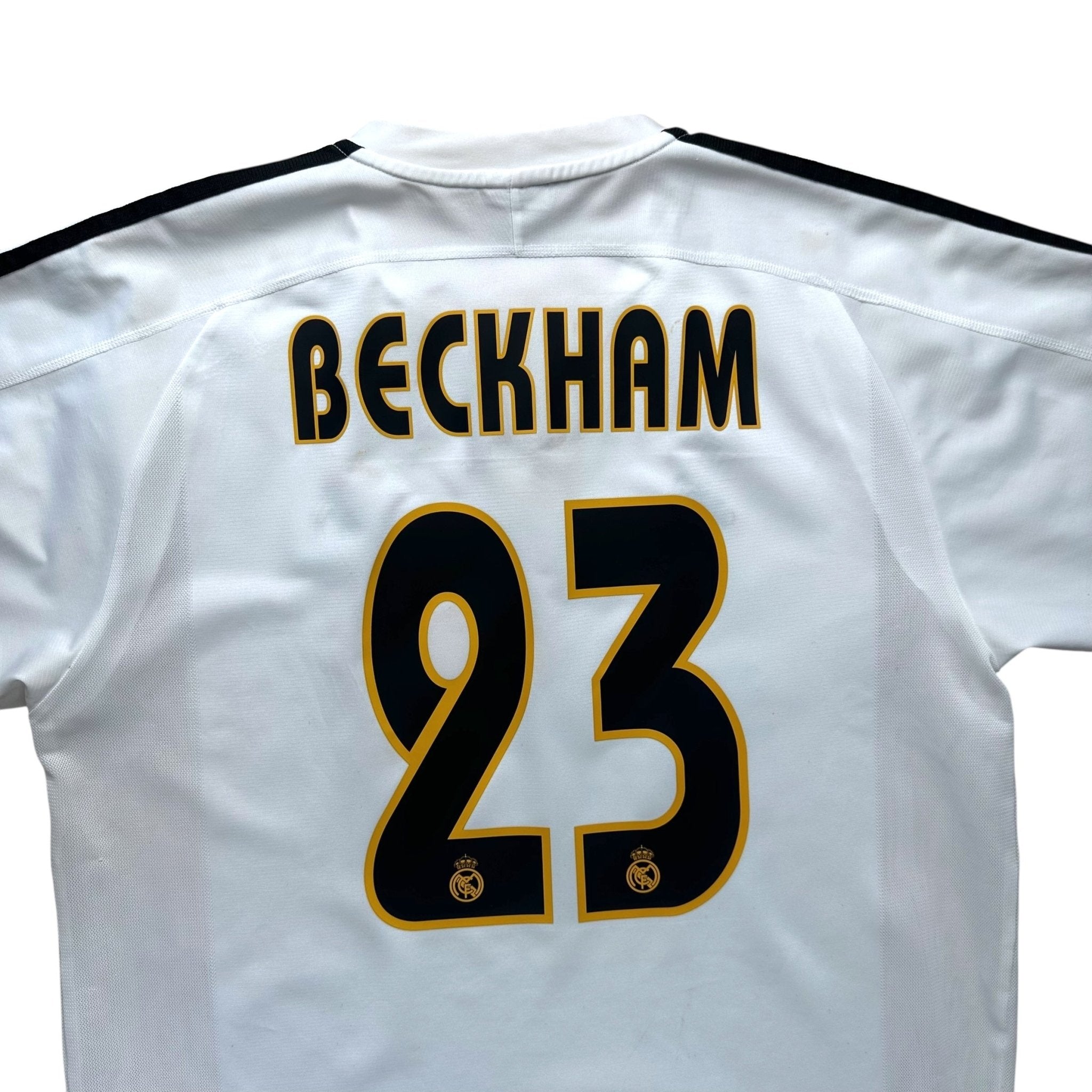 Real Madrid 2003 - 04 Home Shirt (L) Beckham 23 - Kitplug