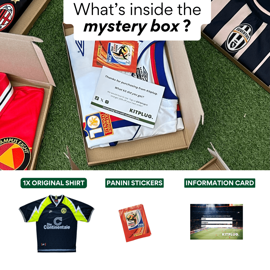 Retro Mystery Football Shirt Box - Kitplug