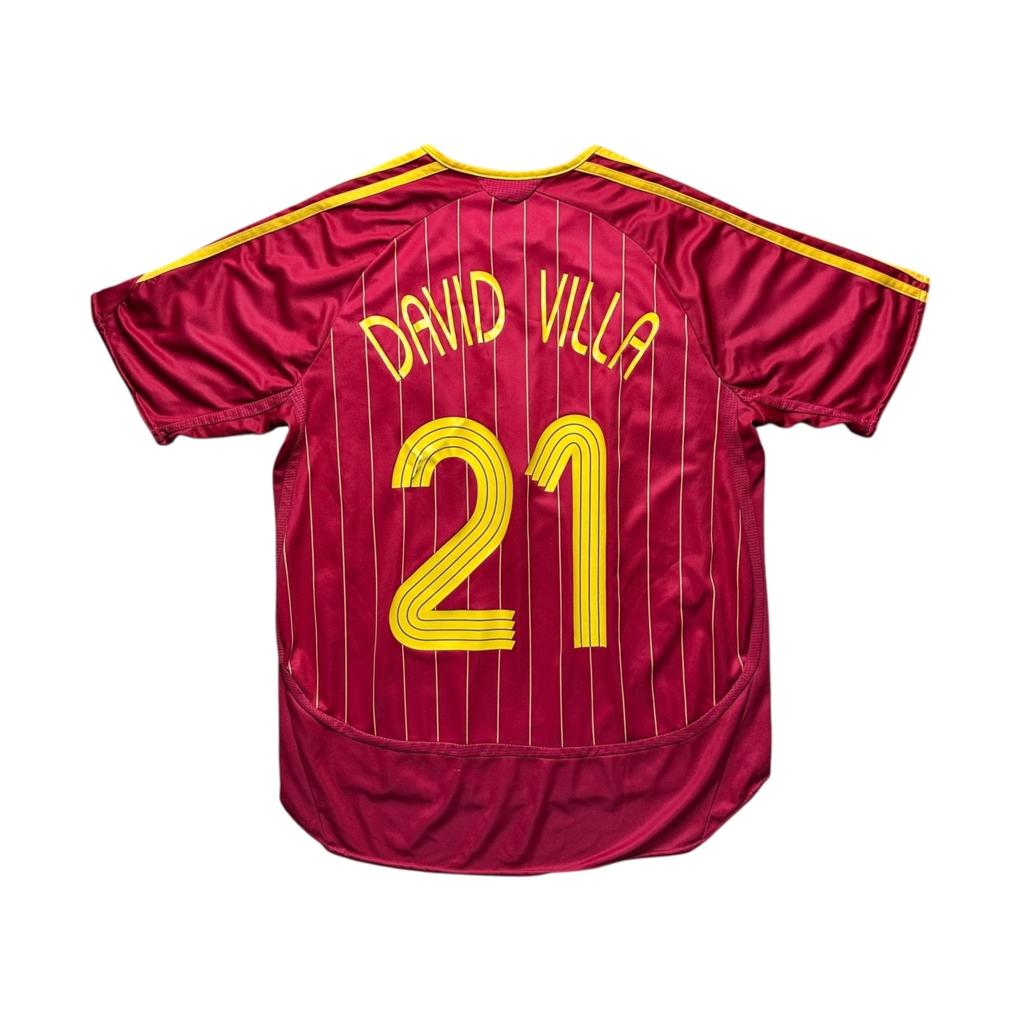 Spain 2006 Home Shirt (M) David Villa 21 - Kitplug