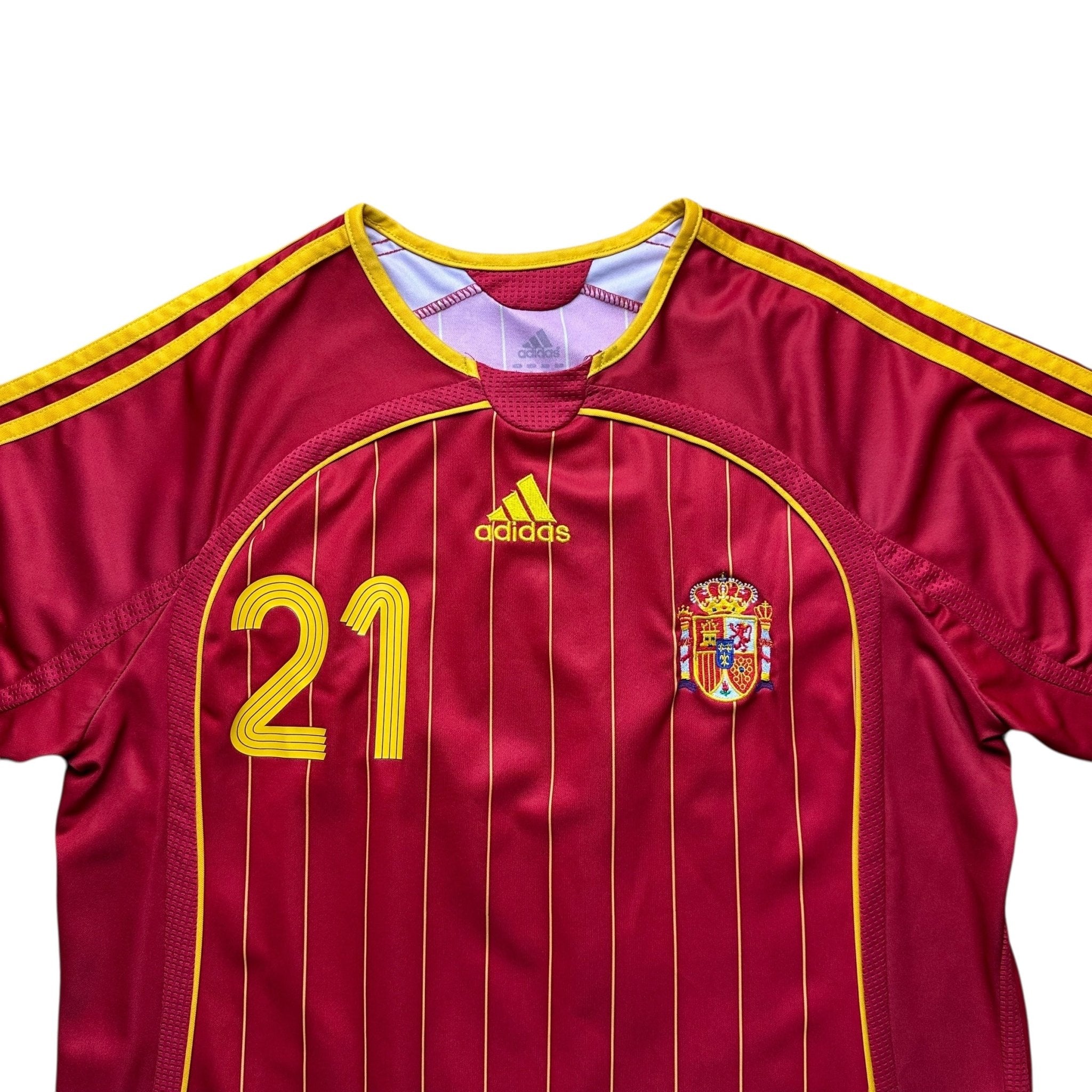 Spain 2006 Home Shirt (M) David Villa 21 - Kitplug