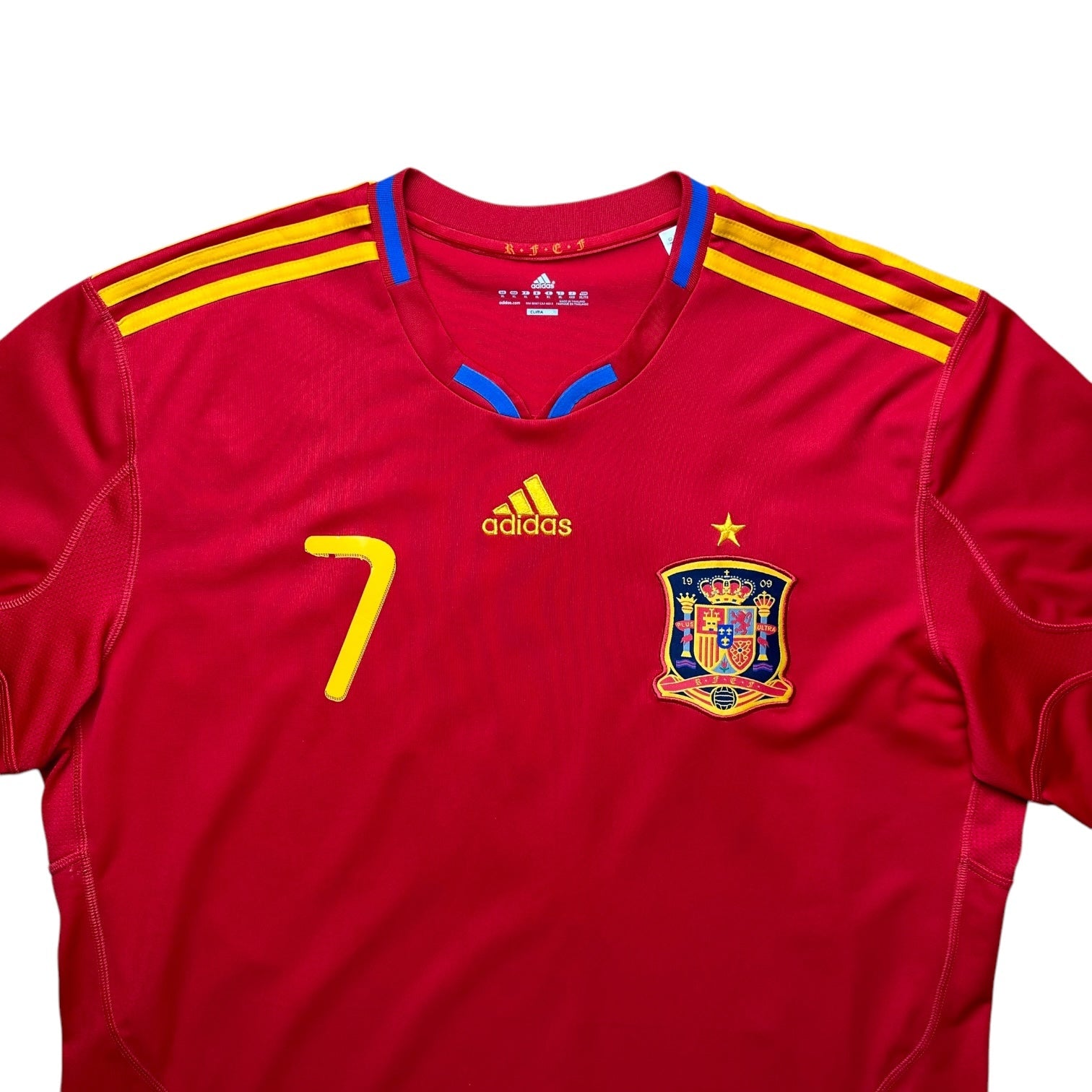 Spain 2010 Home Shirt (XL) David Villa 7 - Kitplug