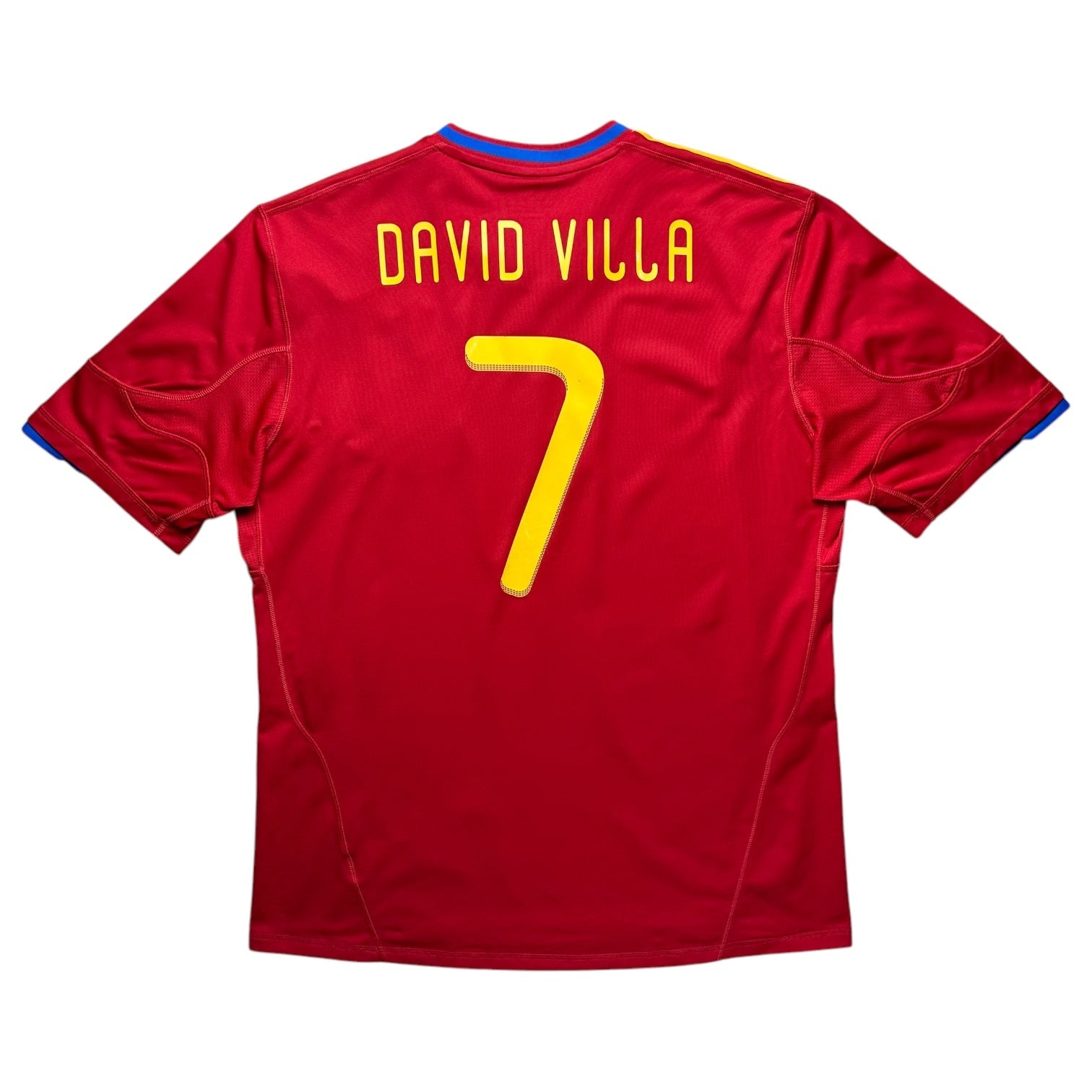 Spain 2010 Home Shirt (XL) David Villa 7 - Kitplug