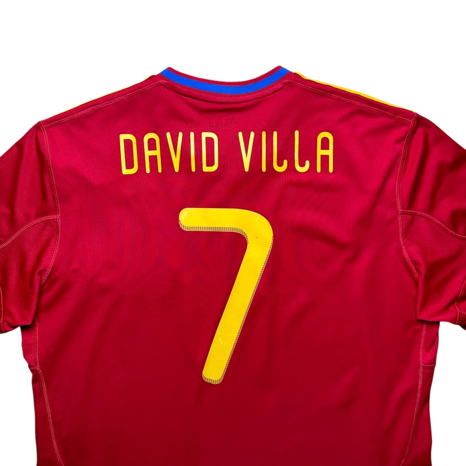 Spain 2010 Home Shirt (XL) David Villa 7 - Kitplug