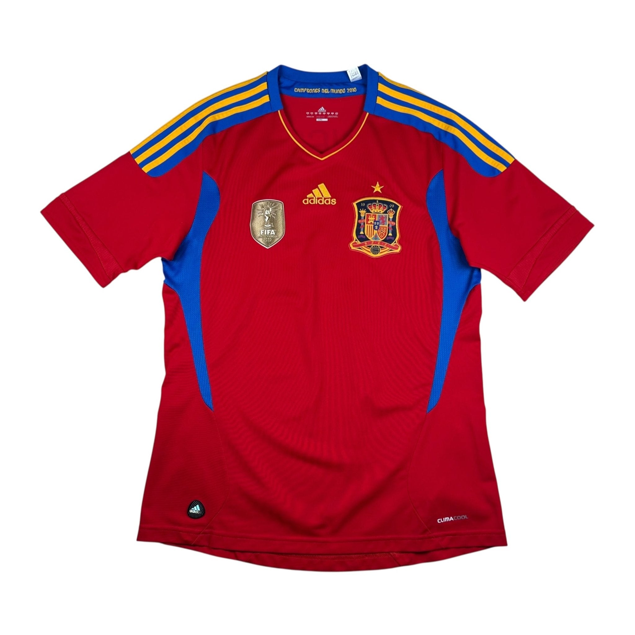 Spain 2011 Home Shirt (M) Iniesta 6 - Kitplug