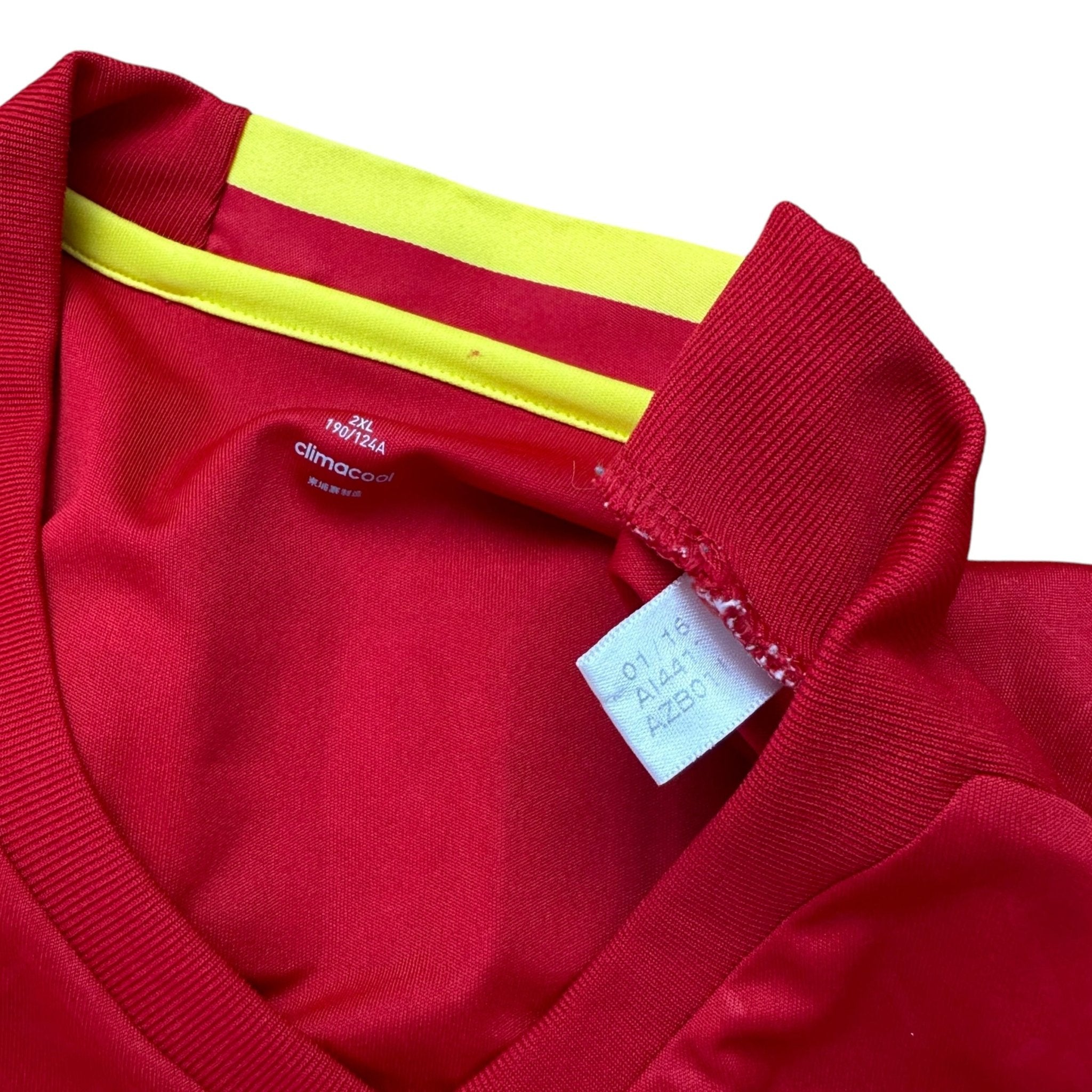 Spain 2016 Home Shirt (XXL) Fabregas 10 - Kitplug