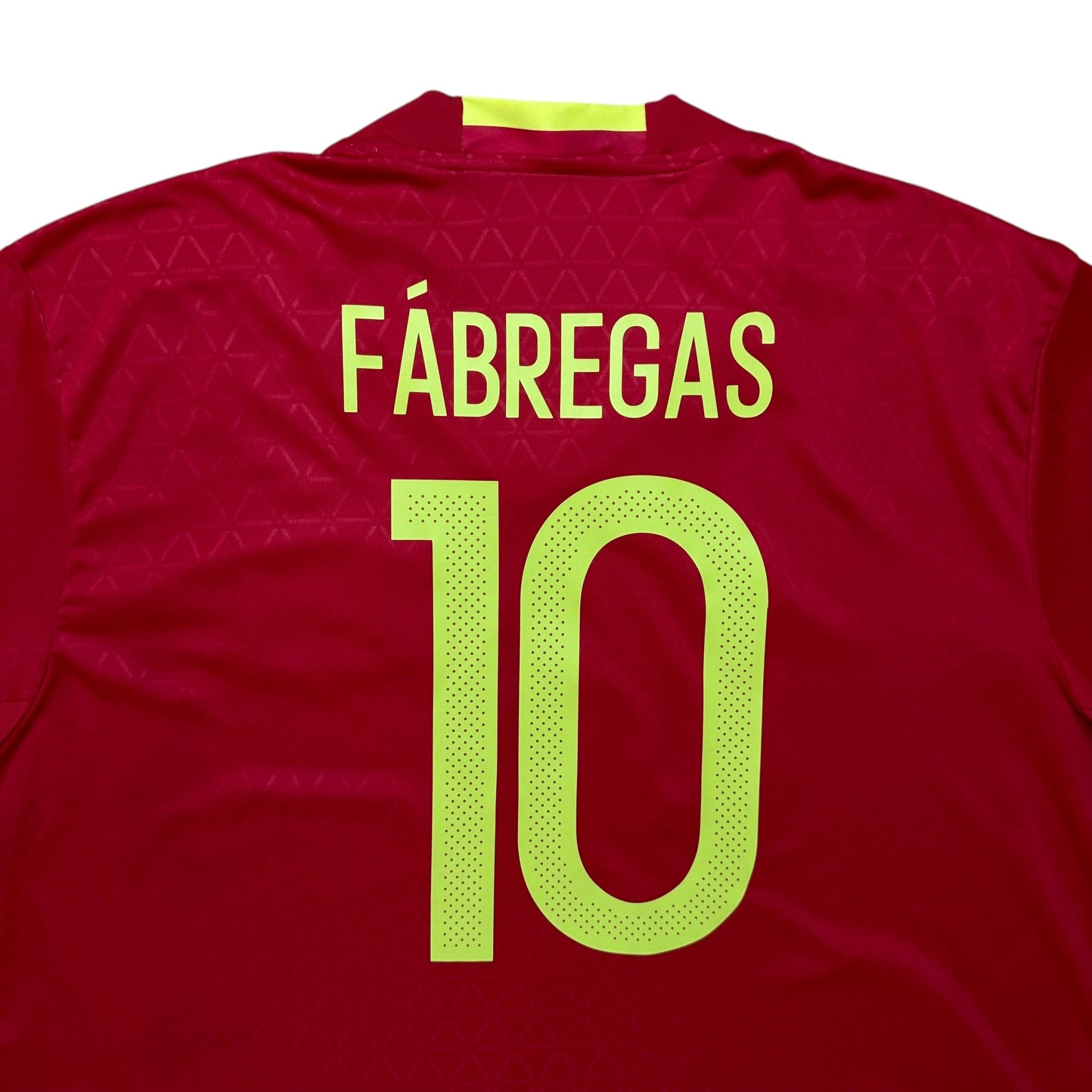 Spain 2016 Home Shirt (XXL) Fabregas 10 - Kitplug