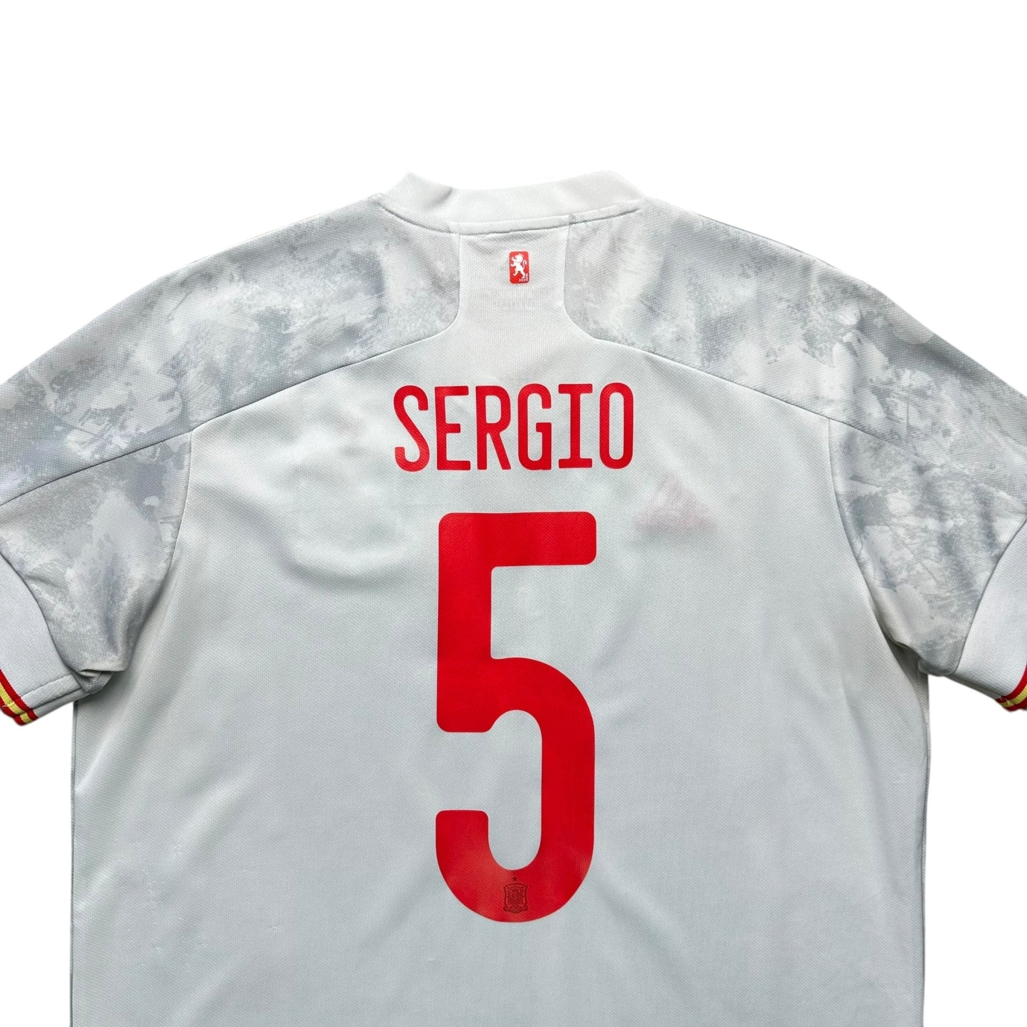 Spain 2020 Away Shirt (L) Sergio 5 - Kitplug