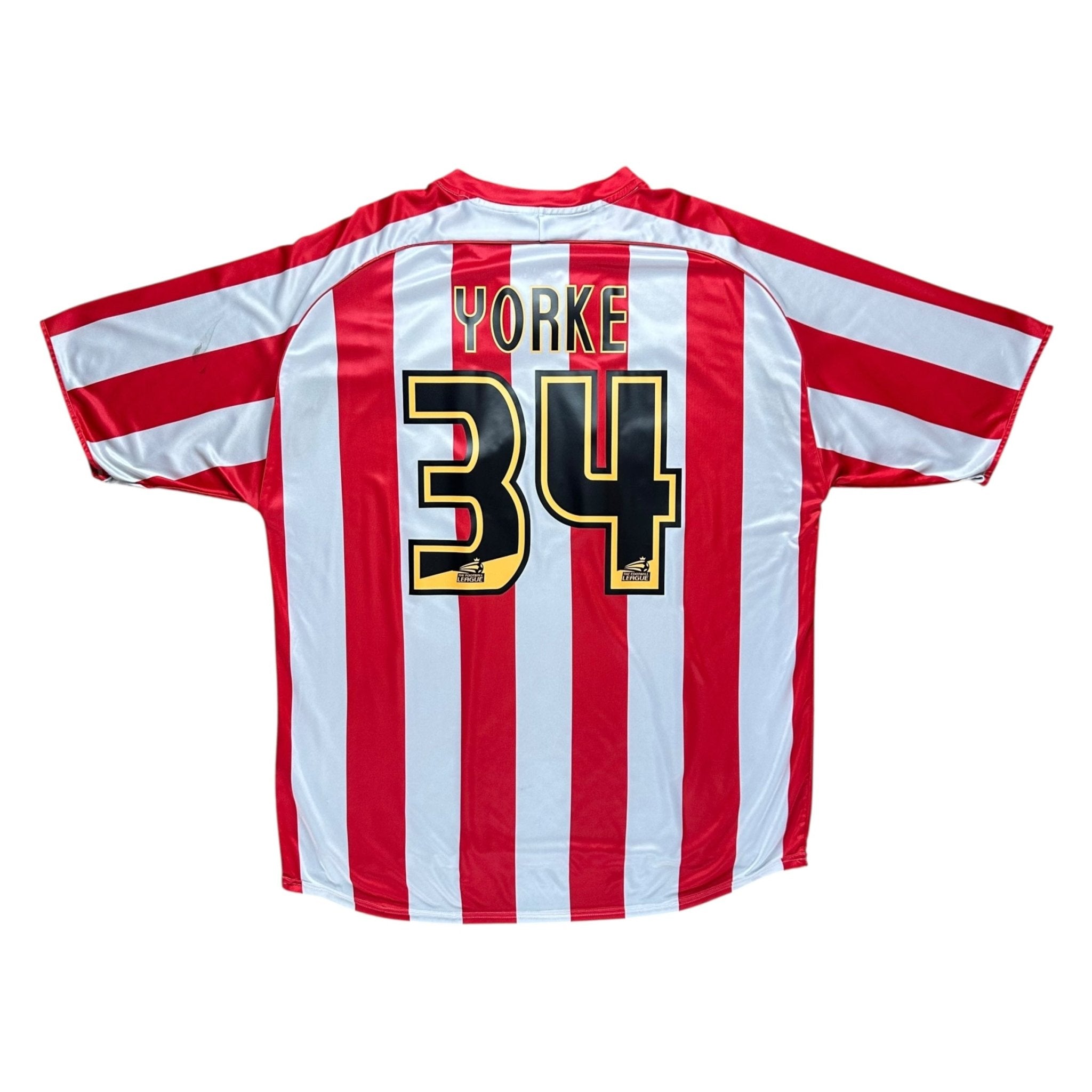 Sunderland 2006 - 07 Home Shirt (L) Yorke 34 - Kitplug