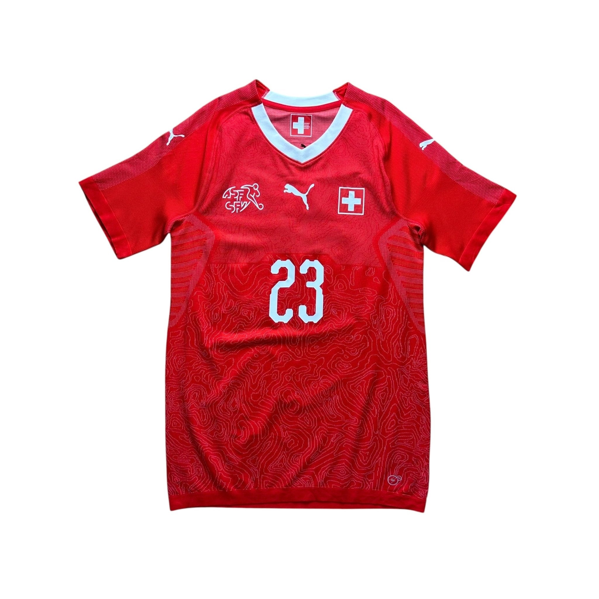 Switzerland 2018 Authentic Home Shirt (L) Shaqiri 23 - Kitplug