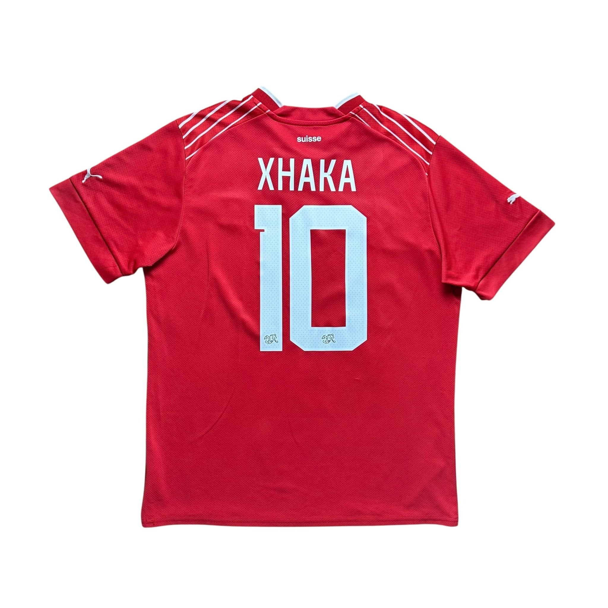 Switzerland 2022 Home Shirt (L) Xhaka 10 - Kitplug