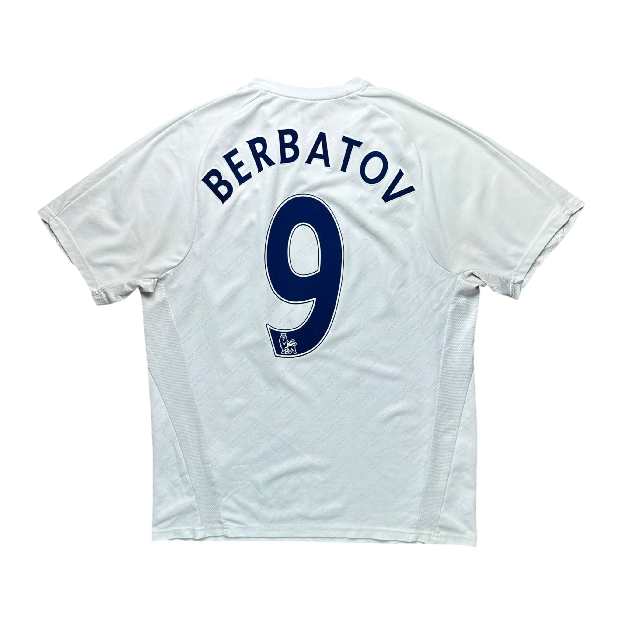 Tottenham 2007 - 08 Home Shirt (L) Berbatov 9 - Kitplug